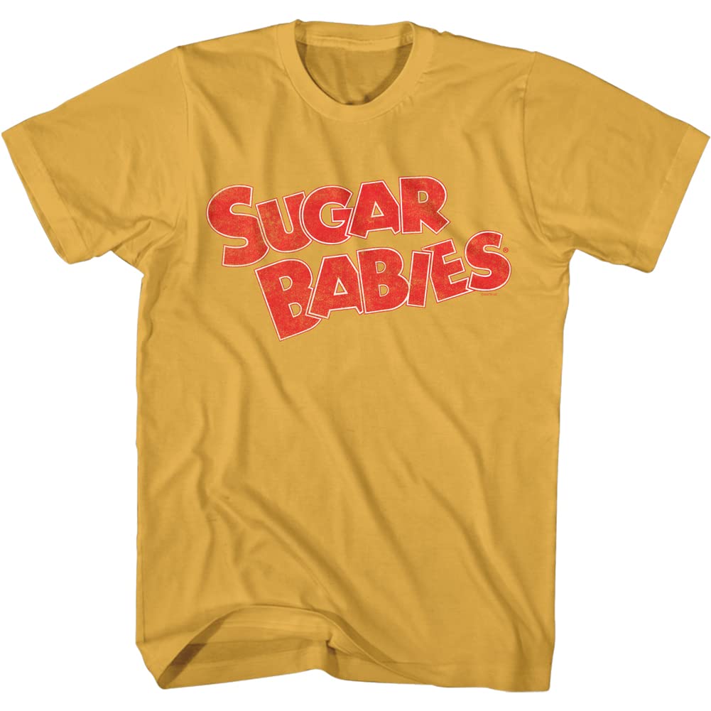 Vintage Style Sugar Babies Candy Logo Graphic Tee - Soft Cotton Adult T-Shirt for Casual Wear, Parties & Retro Fashion Lovers