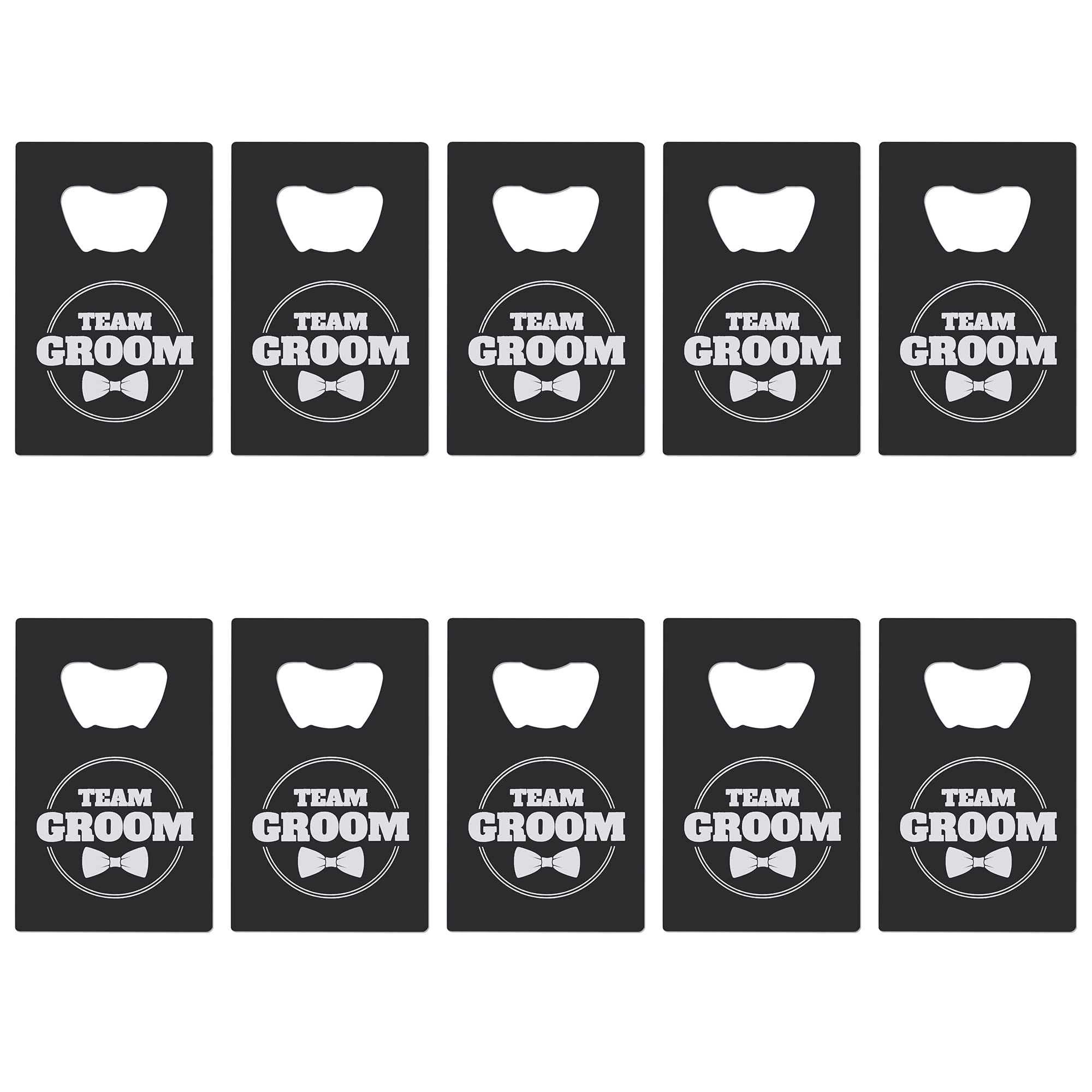 10 Pack Groomsmen Bottle Openers - Unique Groomsman Gifts for Wedding Party - Perfect for Bachelor Parties, Rehearsal Dinners & Team Groom Gifts