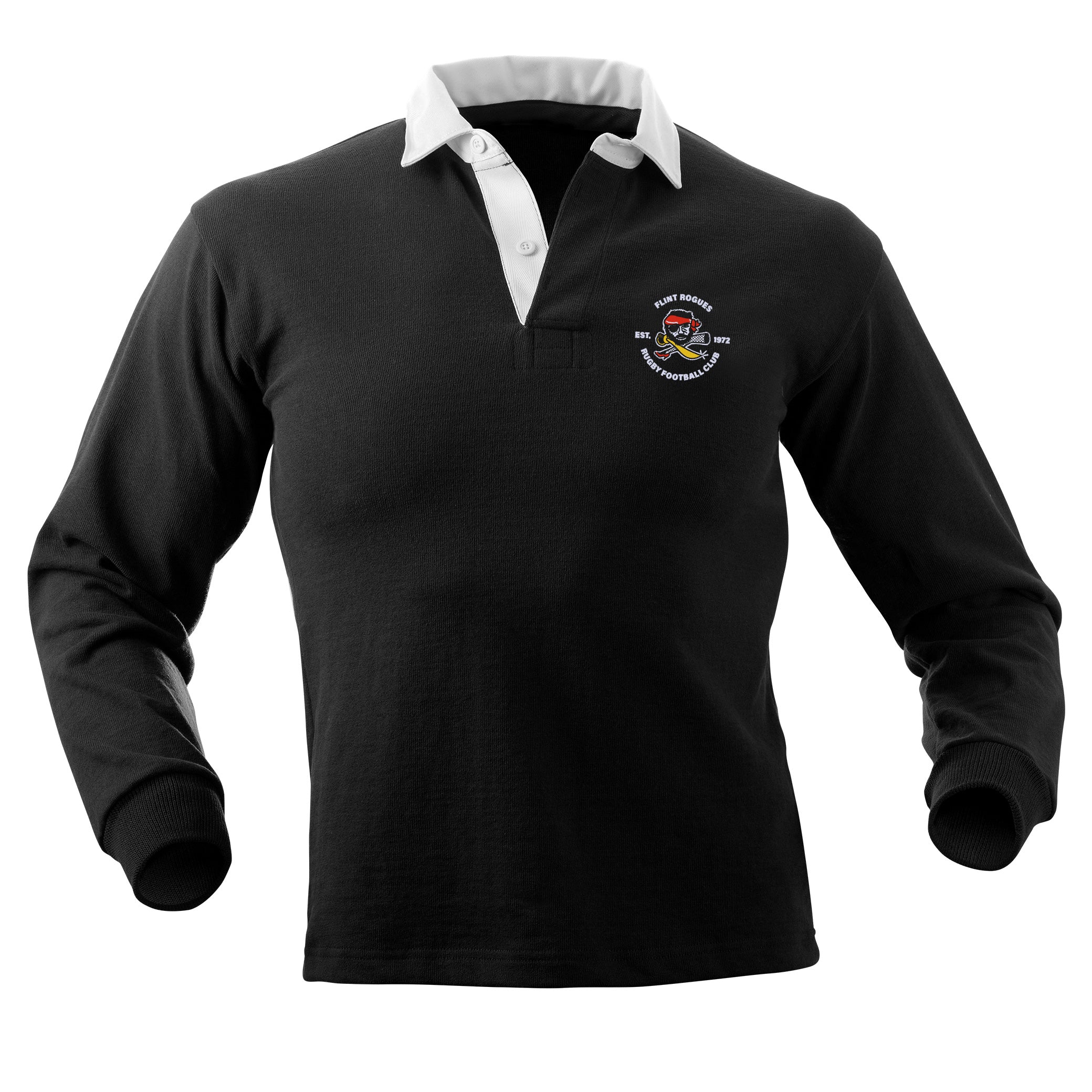 Flint Rogues RFC Traditional Rugby Jersey - Men's Classic Rugby Shirt for Match & Training - Breathable & Durable for Sports & Fan Wear