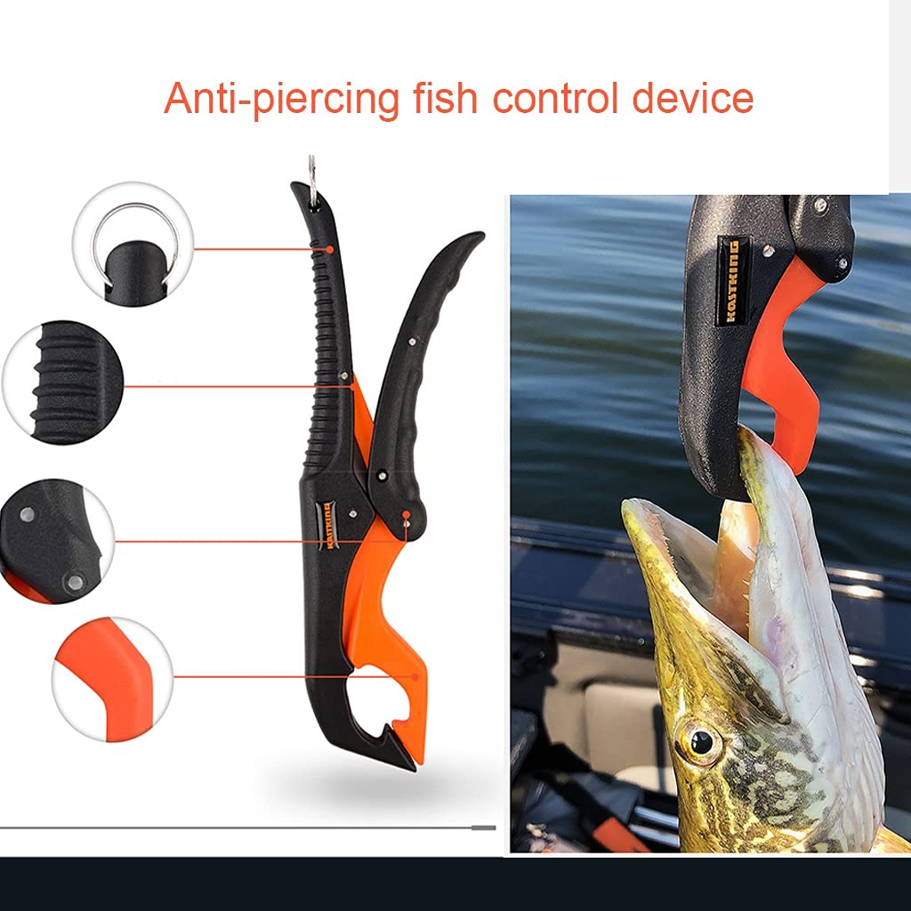 Upgraded 10-Inch Polypropylene Fishing Control & Fish Scale 2-Piece Set - Multi-Function Tool for Men's Fishing - Perfect for Catch Measurement and Handling