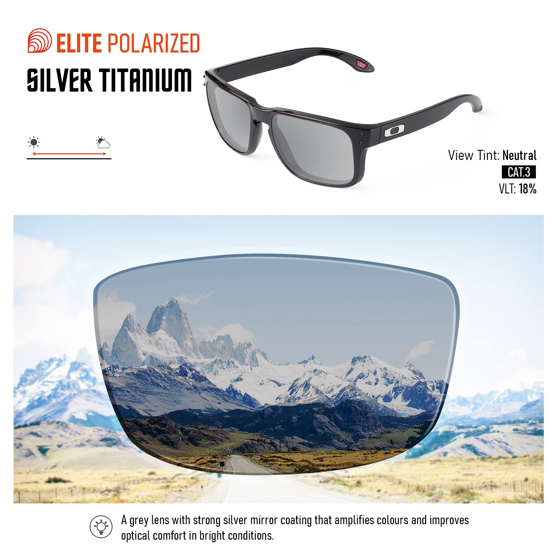 Polarized Replacement Lenses for Rudy Project Rydon Sunglasses - UV Protection & Anti-Glare - Perfect for Cycling, Running & Outdoor Sports