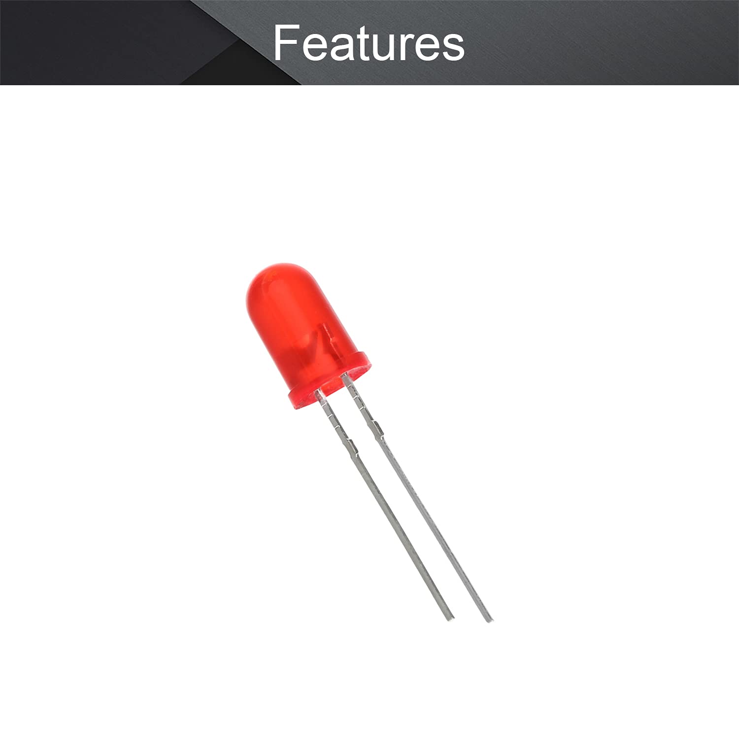 Othmro High Power 0.02W Red LED Chip with Aluminum Heatsink Base - 1.9-2.1V 20mA LED Light Beads for DIY Electronics, Automotive Lighting, and Home Decoration