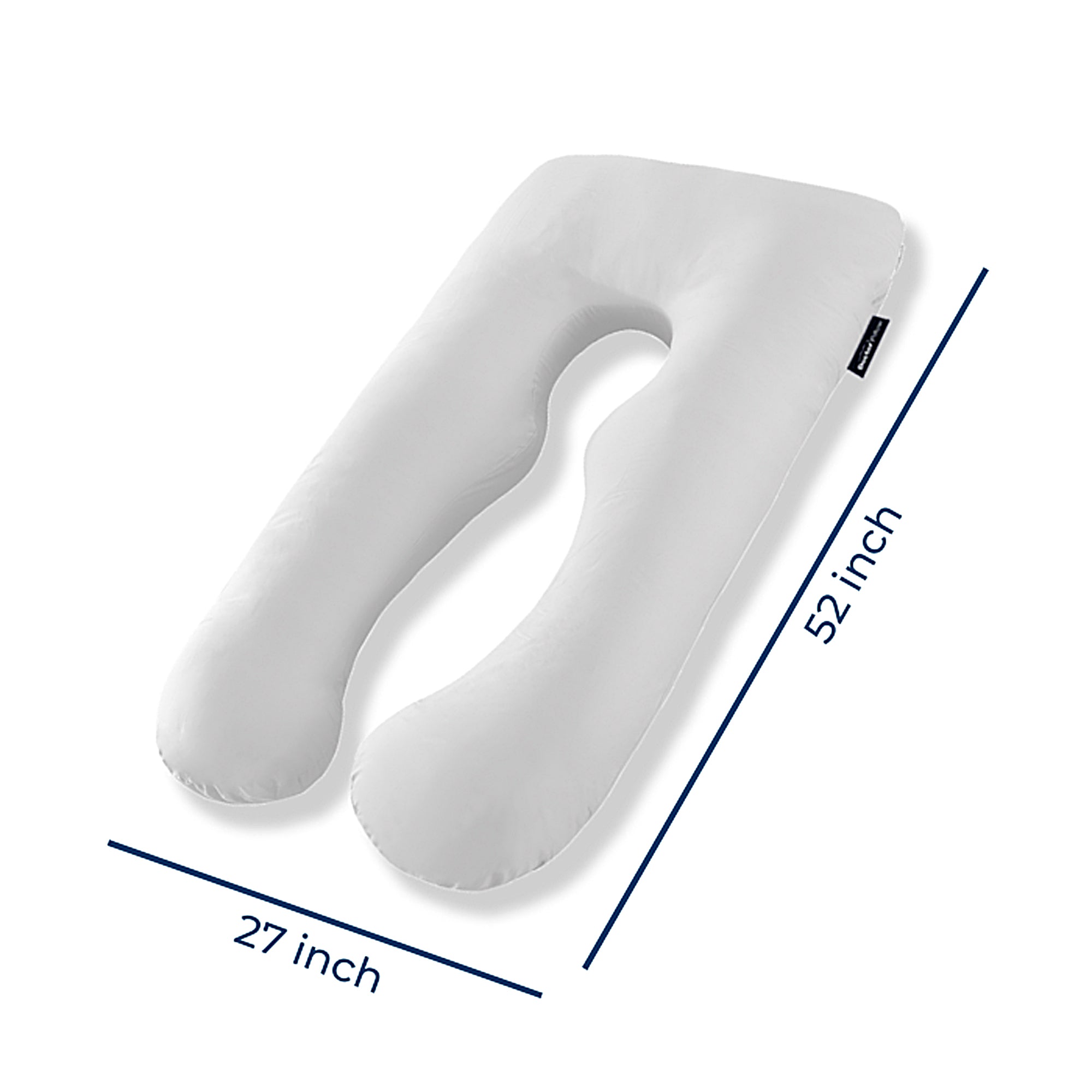 Upedic Pregnancy Pillow for Side Sleepers - Full Body Maternity Support Pillow for Pregnant Women - Comfortable C-Shaped Pregnancy Pillow for Back, Hips & Belly Support - Perfect for Sleeping, Nursing & Relaxing