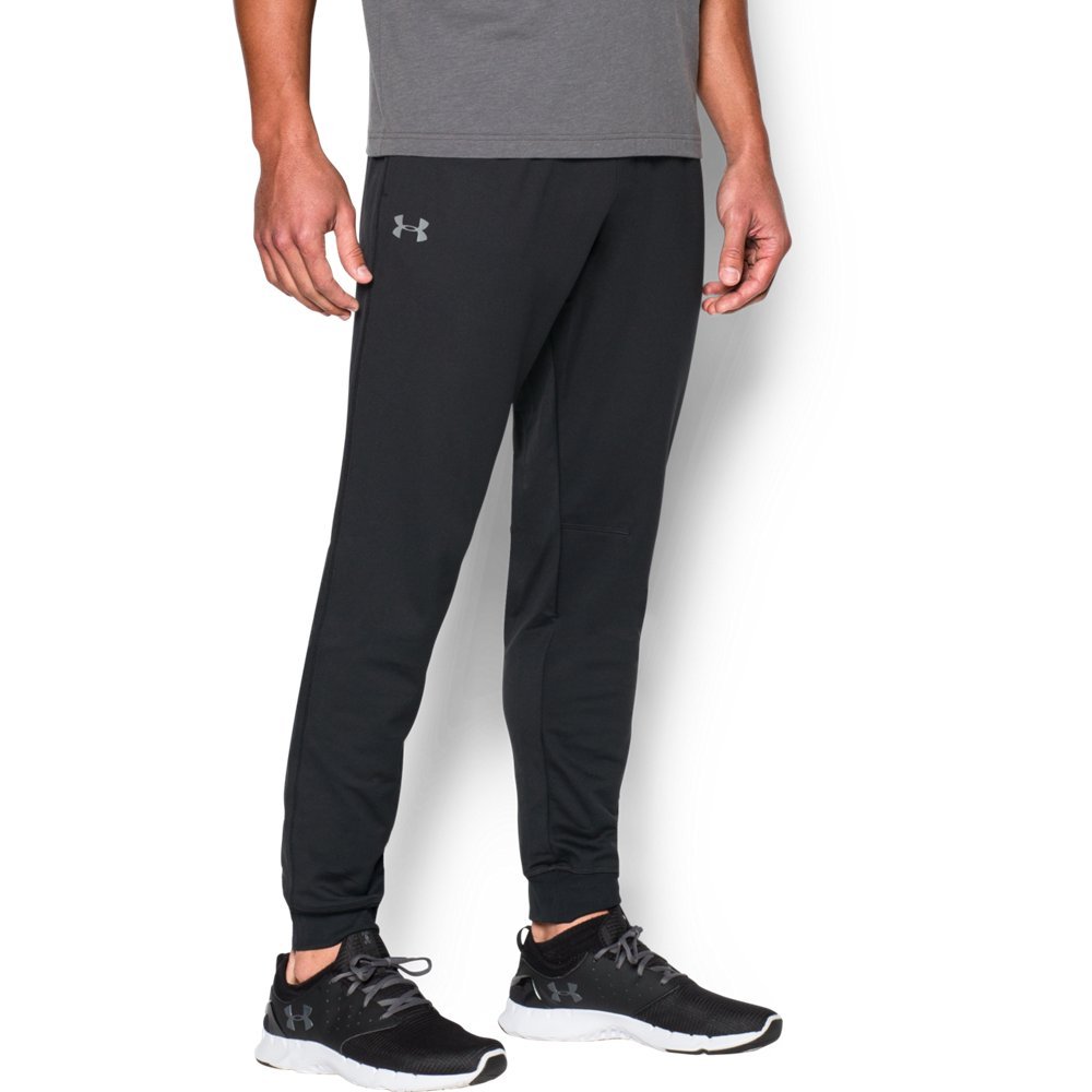 Under Armour Men's Tapered Leg Tricot Pants - Lightweight Workout & Training Joggers for Gym, Running & Casual Wear