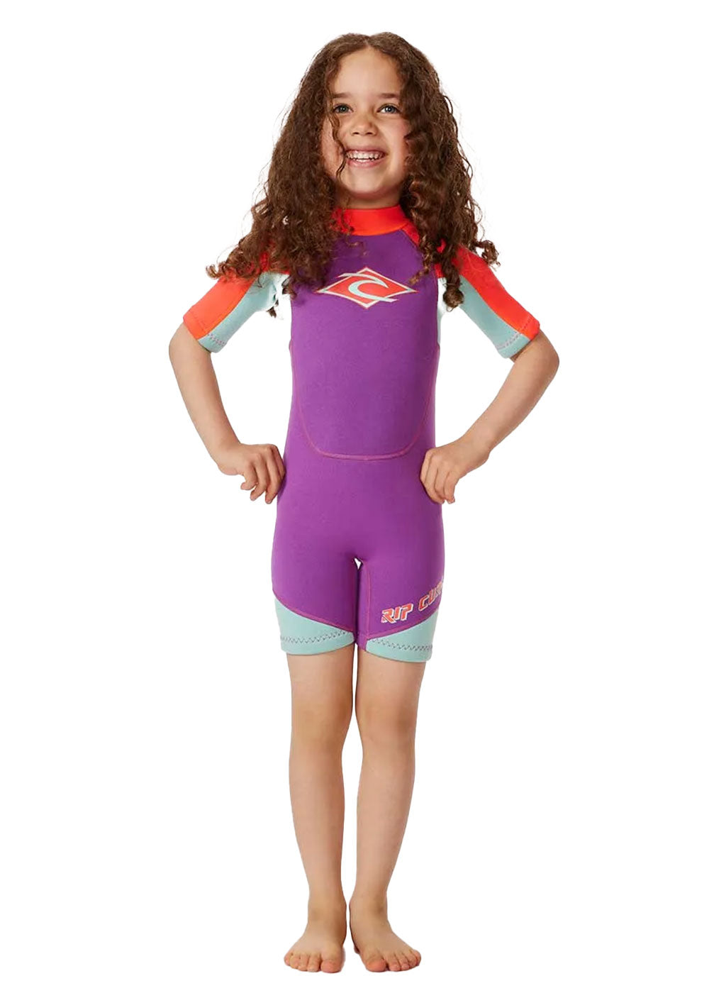 Rip Curl Kids Omega 1.5mm FL Back Zip Spring Suit - Warm & Comfortable Wetsuit for Toddler Boys & Girls - Perfect for Swimming, Surfing & Beach Activities