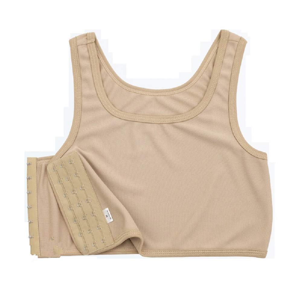Mesh Chest Binder with 3 Rows of Adjustable Hooks - Comfortable Compression Top for Tomboy, Trans & Lesbian - Perfect for Everyday Wear, Sports & Gender Affirming Outfits