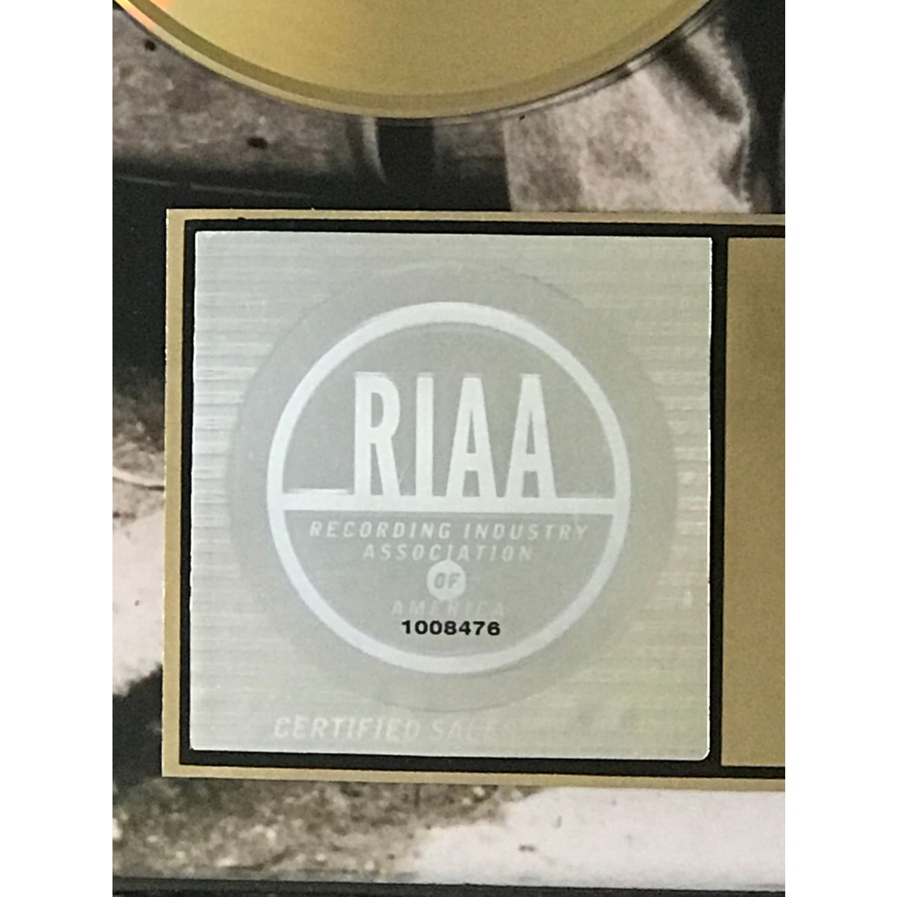 98 Degrees Invisible Man RIAA Gold Single Award - Certified Music Collectible for Fans & Memorabilia Enthusiasts - Perfect for Display in Home, Office, or Music Studio
