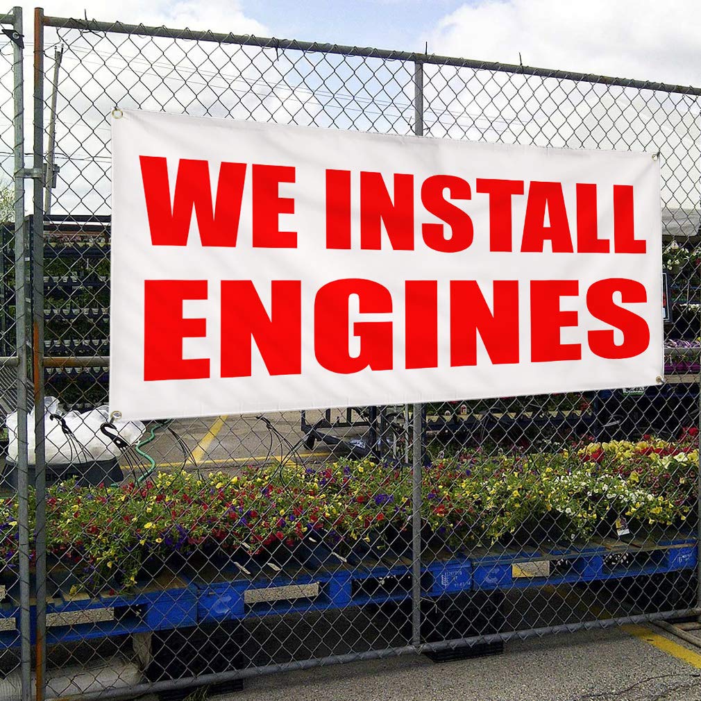 Custom Vinyl Banners 60x144 Inches - Durable Weatherproof Outdoor Signs with 10 Grommets for Business, Automotive & Industrial Use | Perfect for Storefronts, Events, Construction Sites & Yard Advertising