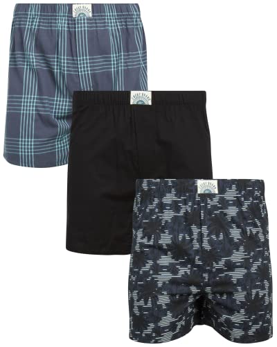 Blue/Black/Palm Tree