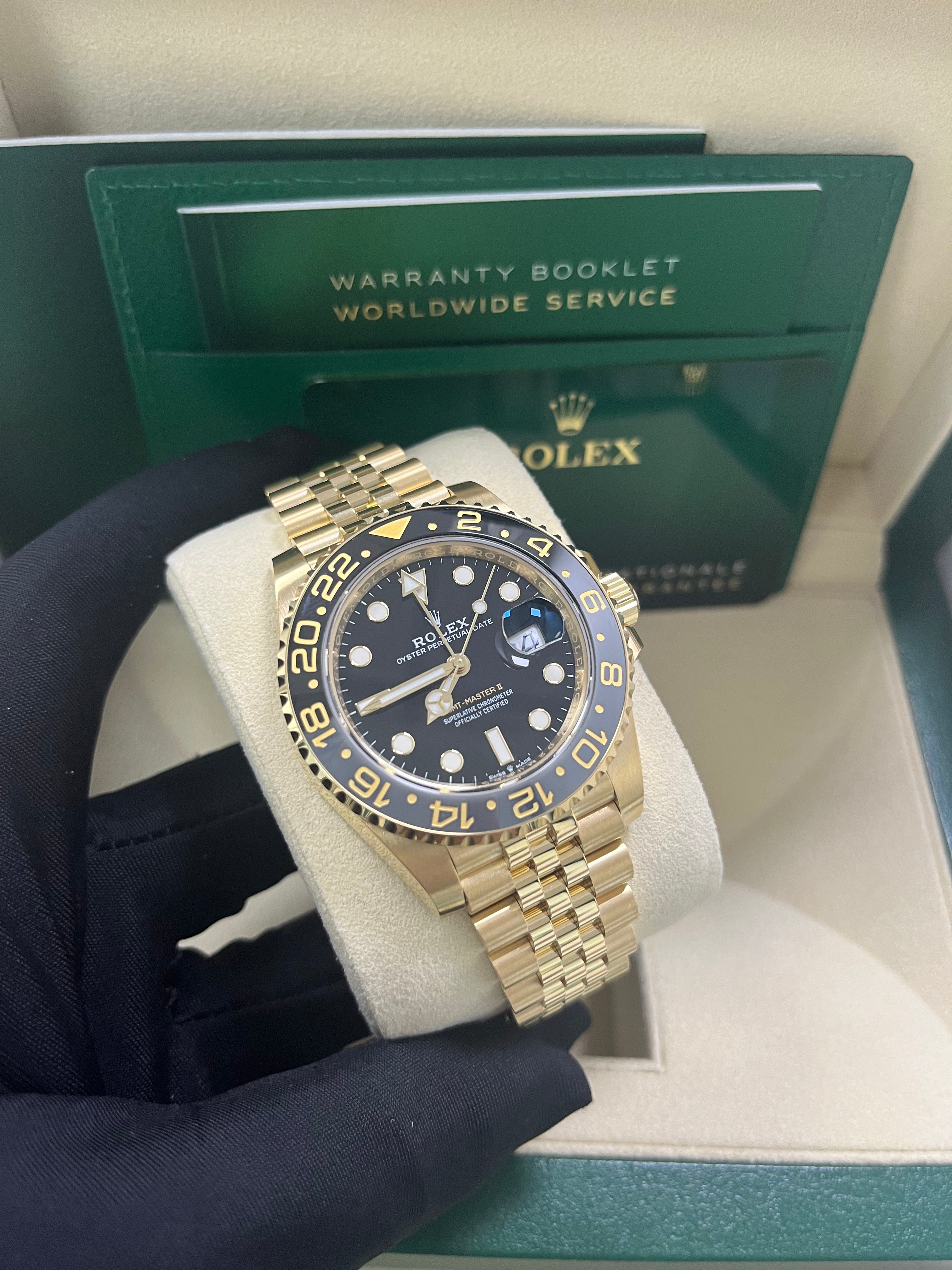 Rolex GMT-Master II 126718GRNR 2023 New Release - Luxury Men's Watch with Jubilee Bracelet & Black/Gray Bezel - Perfect for Travel, Business & Collectors