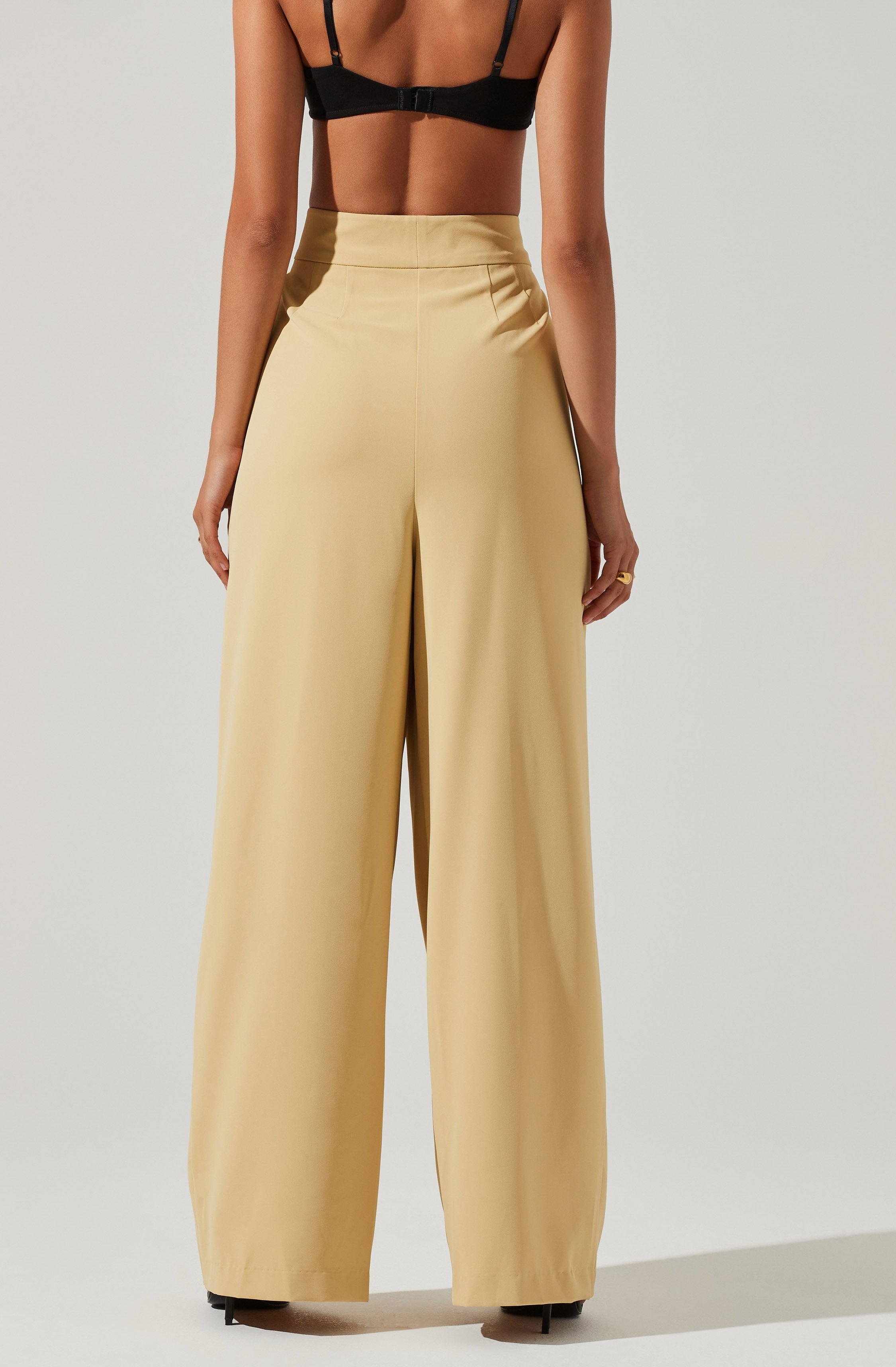 Stylish Boyfriend Criss Cross Pleated Wide Leg Pants for Women - Comfortable High Waisted Lounge Pants for Casual Wear, Work, and Travel