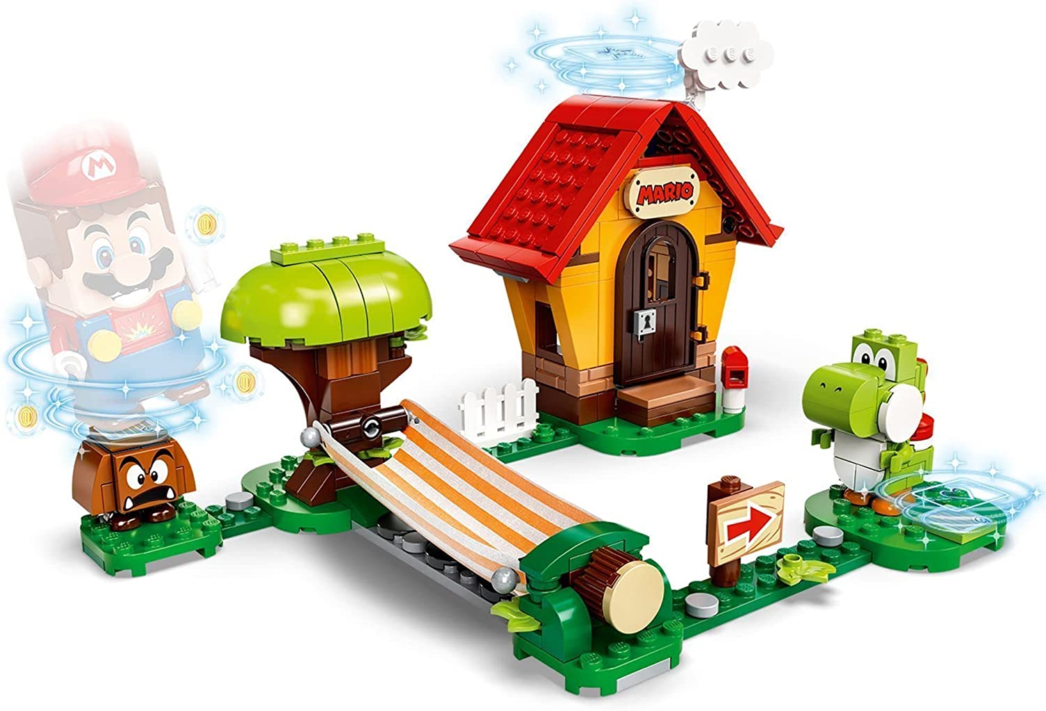 LEGO Super Mario Adventures with Mario’s House & Yoshi Expansion Set 71367 – Interactive Building Toy for Kids, Collectible Gift for Nintendo Fans – Perfect for Creative Play & Display
