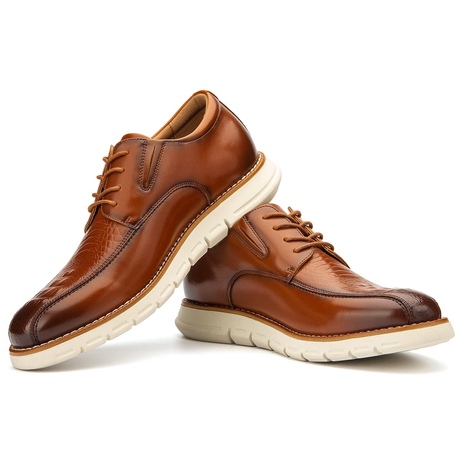 Meijiana Men's Oxford Dress Shoes - Classic Lace-Up Formal Shoes for Business & Wedding - Comfortable & Stylish for Office, Parties & Special Occasions