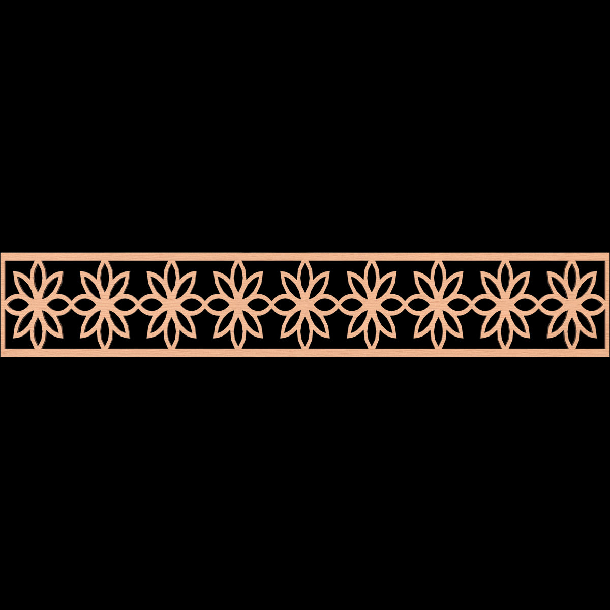 Daisy Fretwork Moulding - Decorative Wood Trim for Home Decor, DIY Crafts, and Furniture Accents | Perfect for Wall Paneling, Cabinet Doors, and Picture Frames