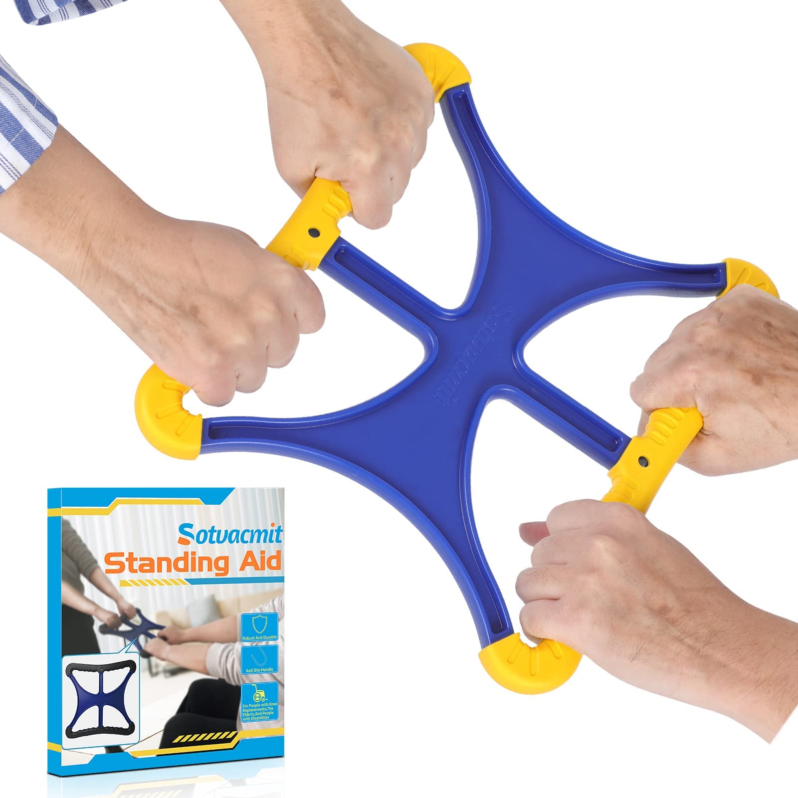 Portable Standing Aid for Seniors - Lift Assist Device for Elderly & Disabled - Handicap Bar for Safe Standing - Ideal for Home, Bathroom & Mobility Assistance