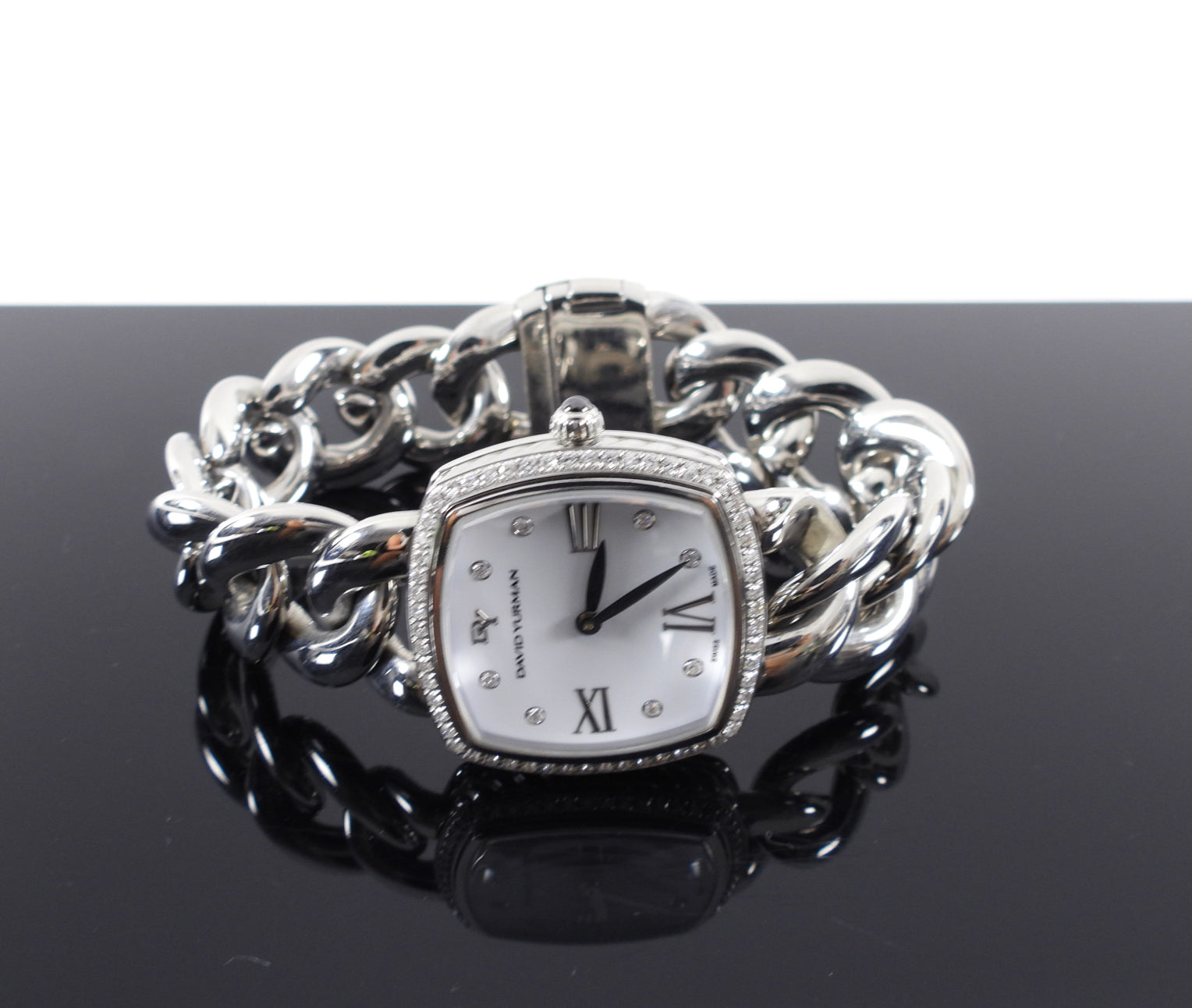 David Yurman Stainless Steel Diamond Albion 27mm Watch for Women - Luxury Fashion Timepiece for Everyday Wear & Special Occasions