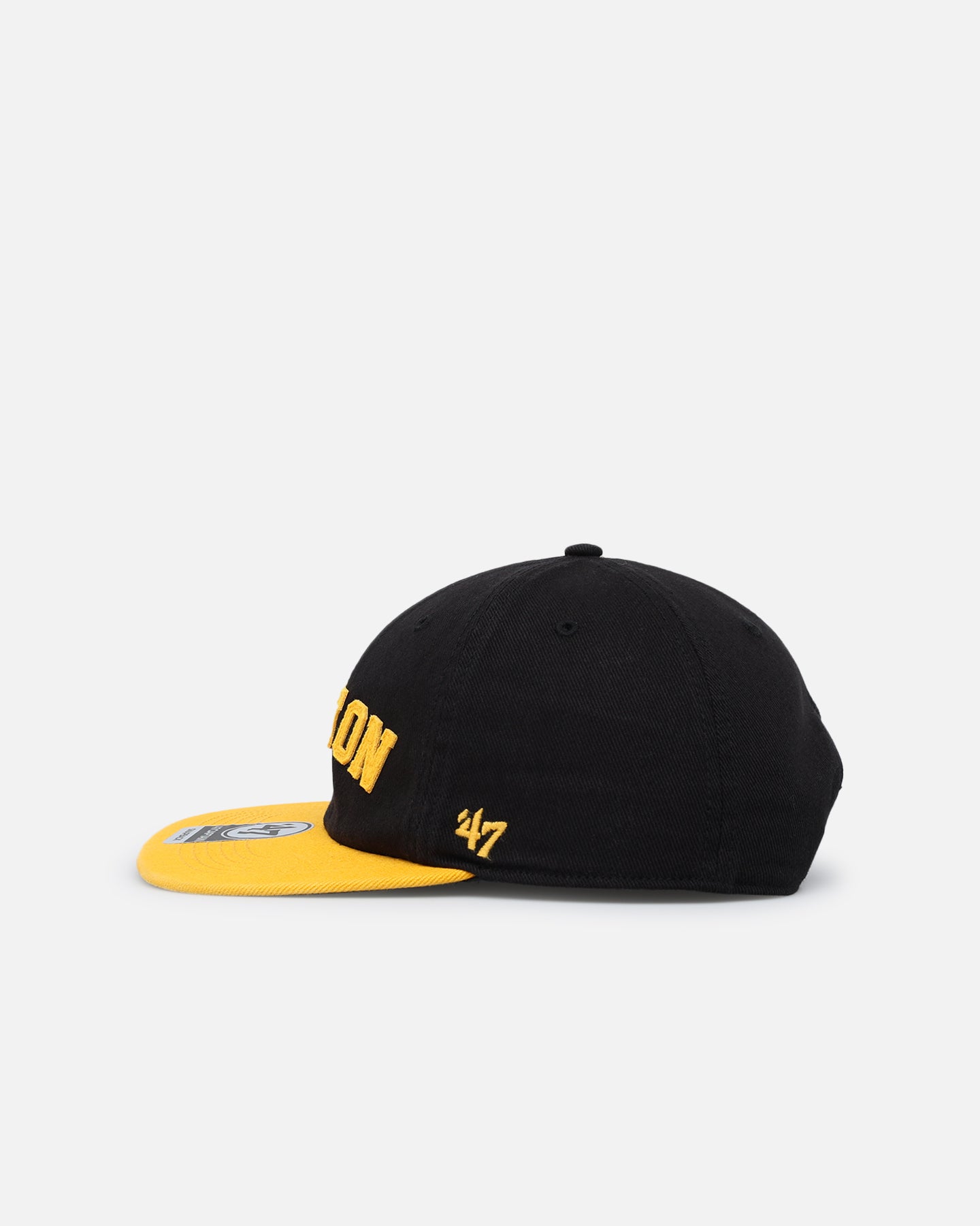 47 Brand Boston Bruins Legacy 47 Captain RL Snapback Hat - Adjustable Black Baseball Cap for Men - Perfect for Sports Fans, Game Day & Casual Wear