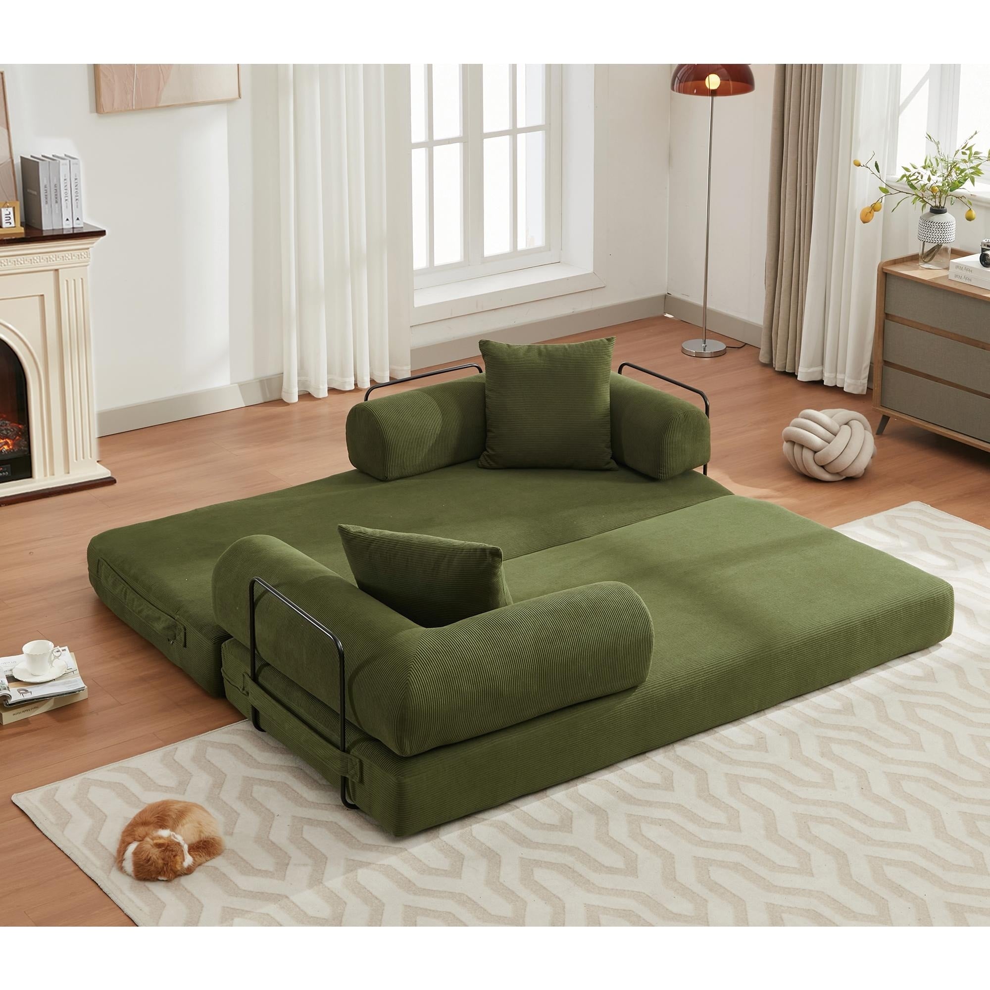 4 in 1 Convertible Sleeper Sofa Bed - 78.5