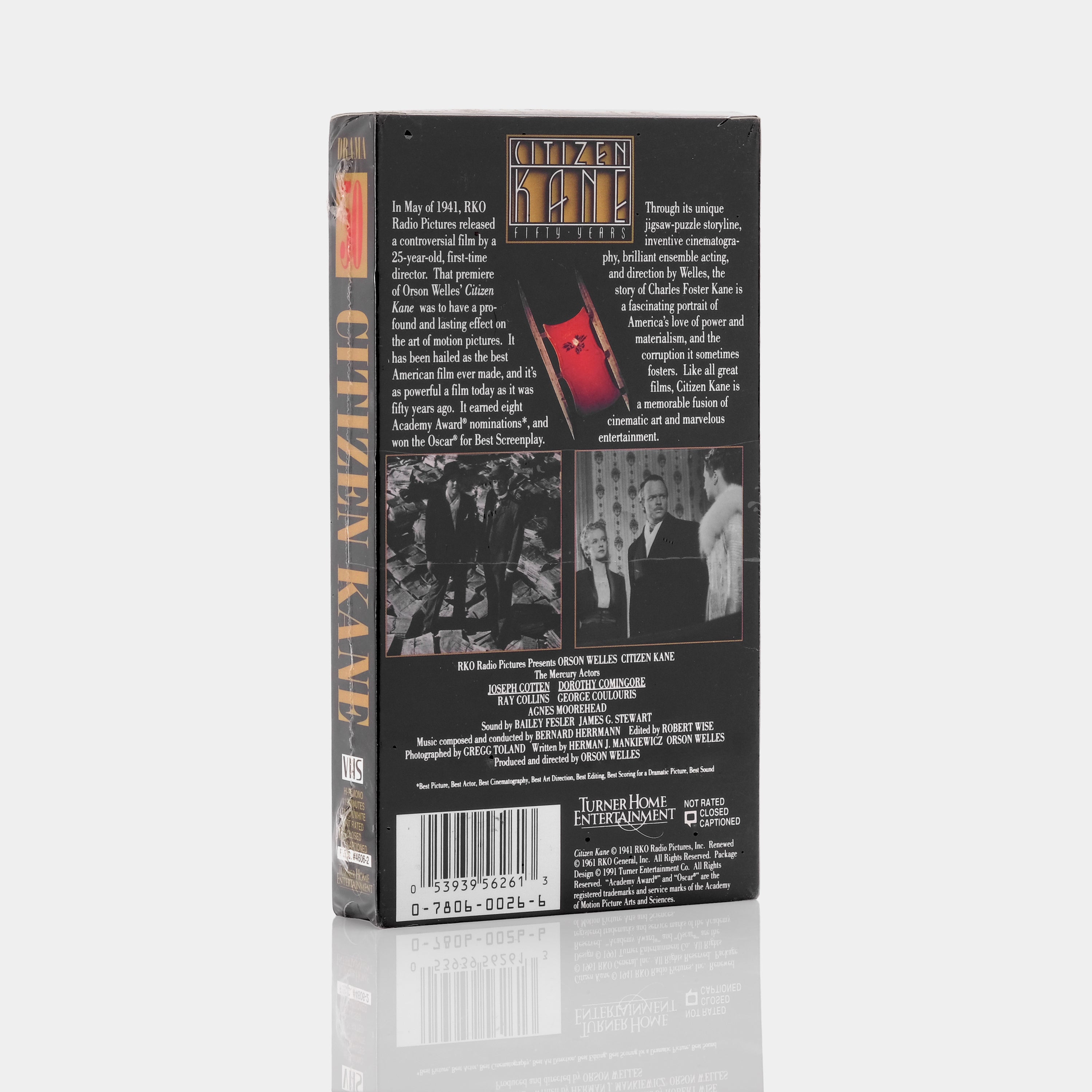 Citizen Kane 50th Anniversary Edition Sealed VHS Tape - Classic Movie Collectible for Film Enthusiasts & Vintage Home Theater