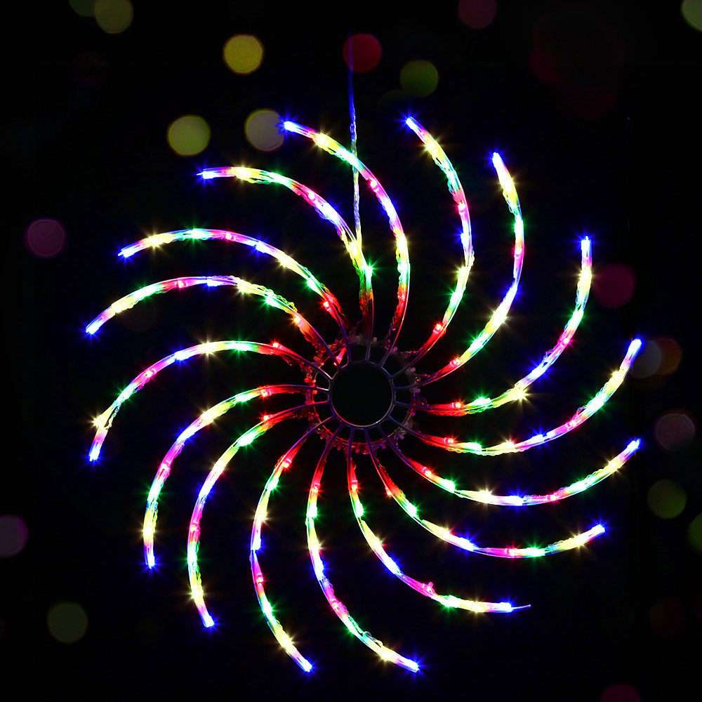 128 LED Christmas Lights 0.5M Spin Motif Decorations - Waterproof Fairy String Lights for Indoor Outdoor Holiday Party Tree Wedding Decorations