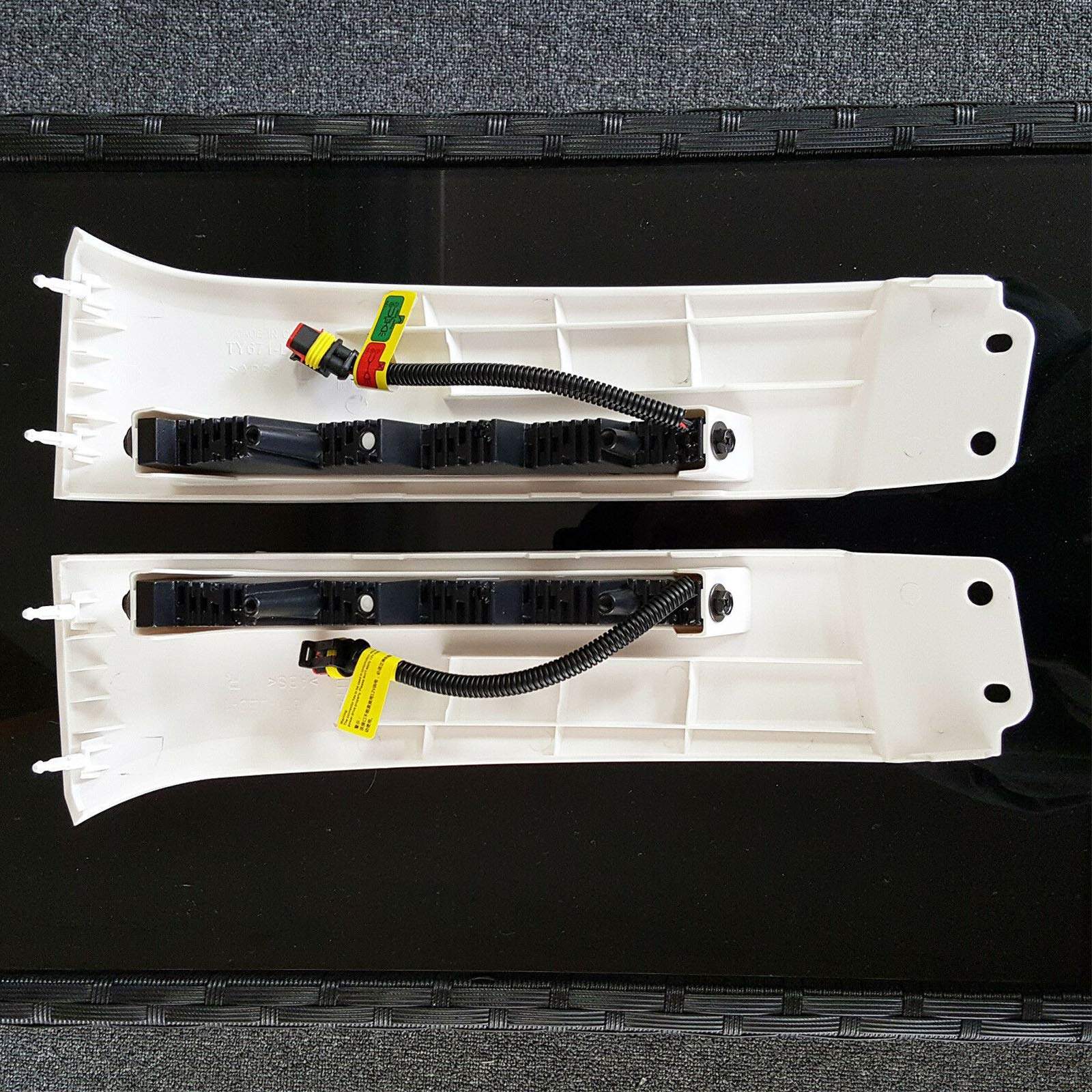 High-Quality LED DRL Fog Lights Kit for Toyota Tundra & Sequoia (2007-2013) - Front Bumper Filler Panel with Bezel & Wiring Harness - Perfect for Night Driving & Off-Road Adventures