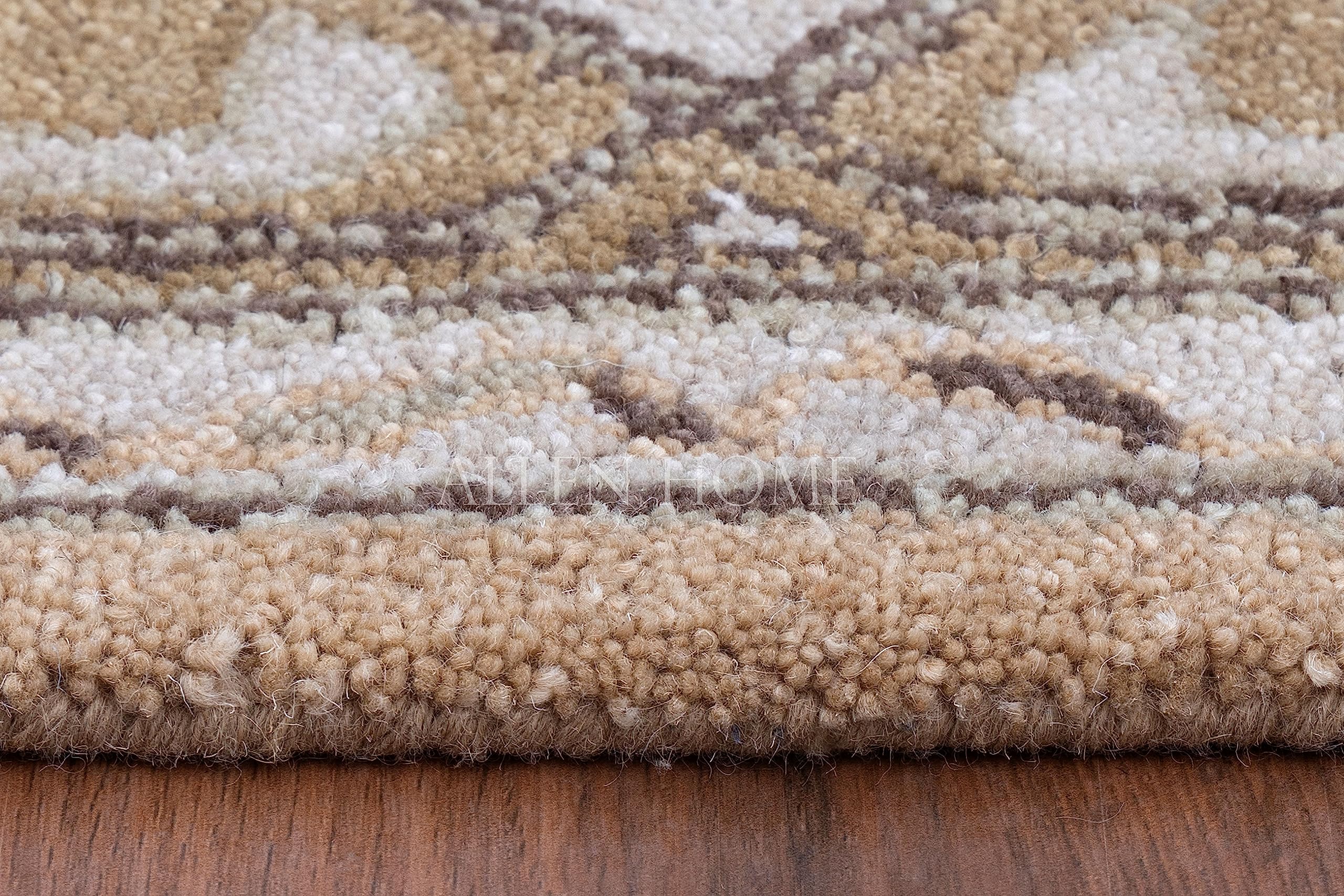 Allen Home Handmade Traditional Wool Area Rugs - Ellington Rug | 100% Pure Wool, Durable & Soft | 5' x 8' Living Room, Dining Room, Bedroom Rug | Perfect for Home Decor, Office & High-Traffic Areas