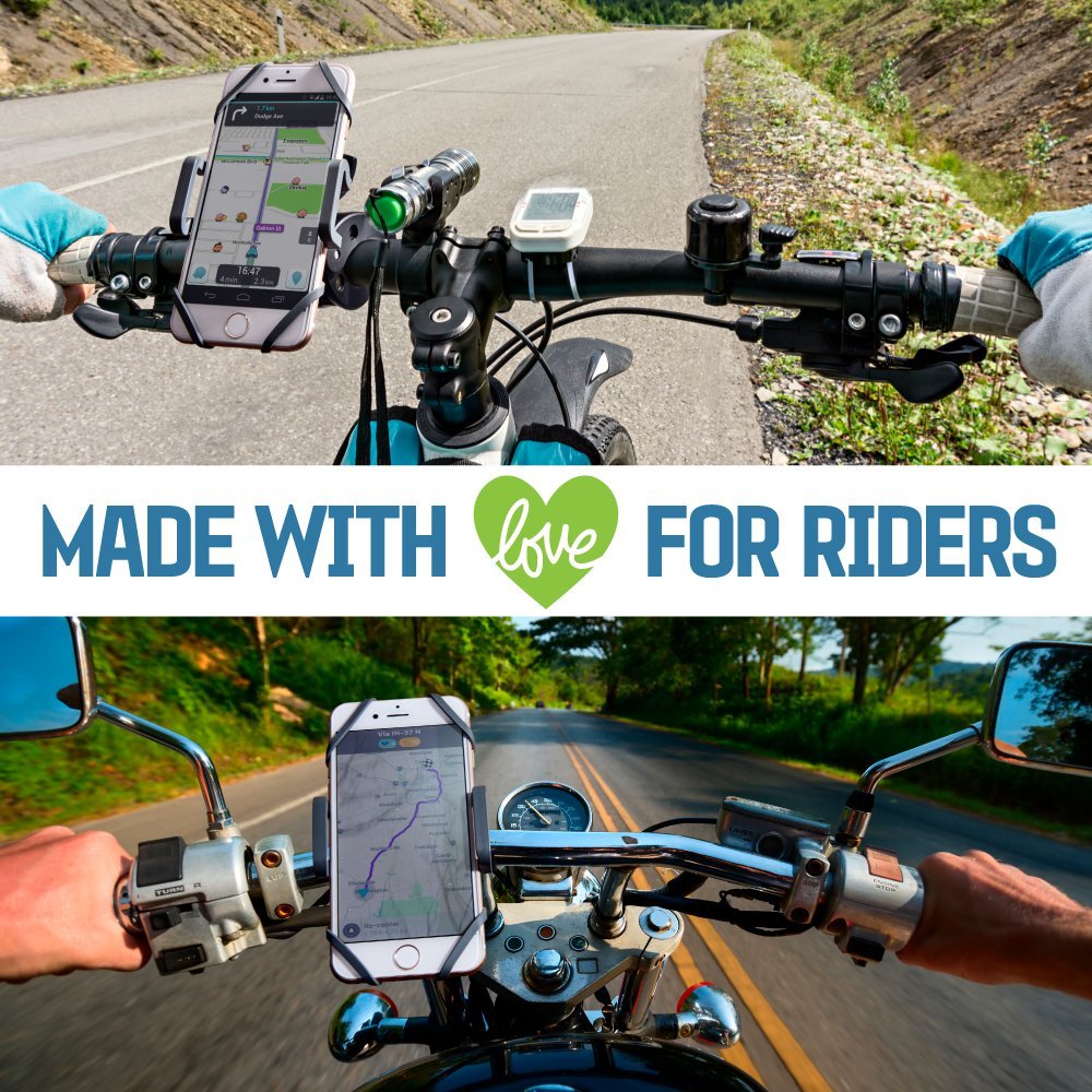Unbreakable Bike Phone Mount - Metal Handlebar Holder for iPhone & Samsung | Secure & Comfortable Cycling Accessory