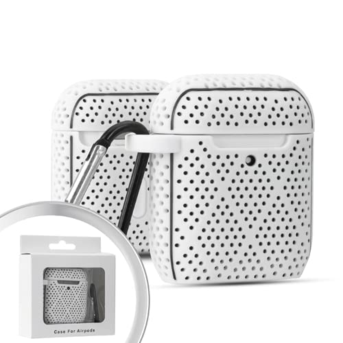 AirPods Hybrid Case with Carabiner - White for Outdoor & Travel