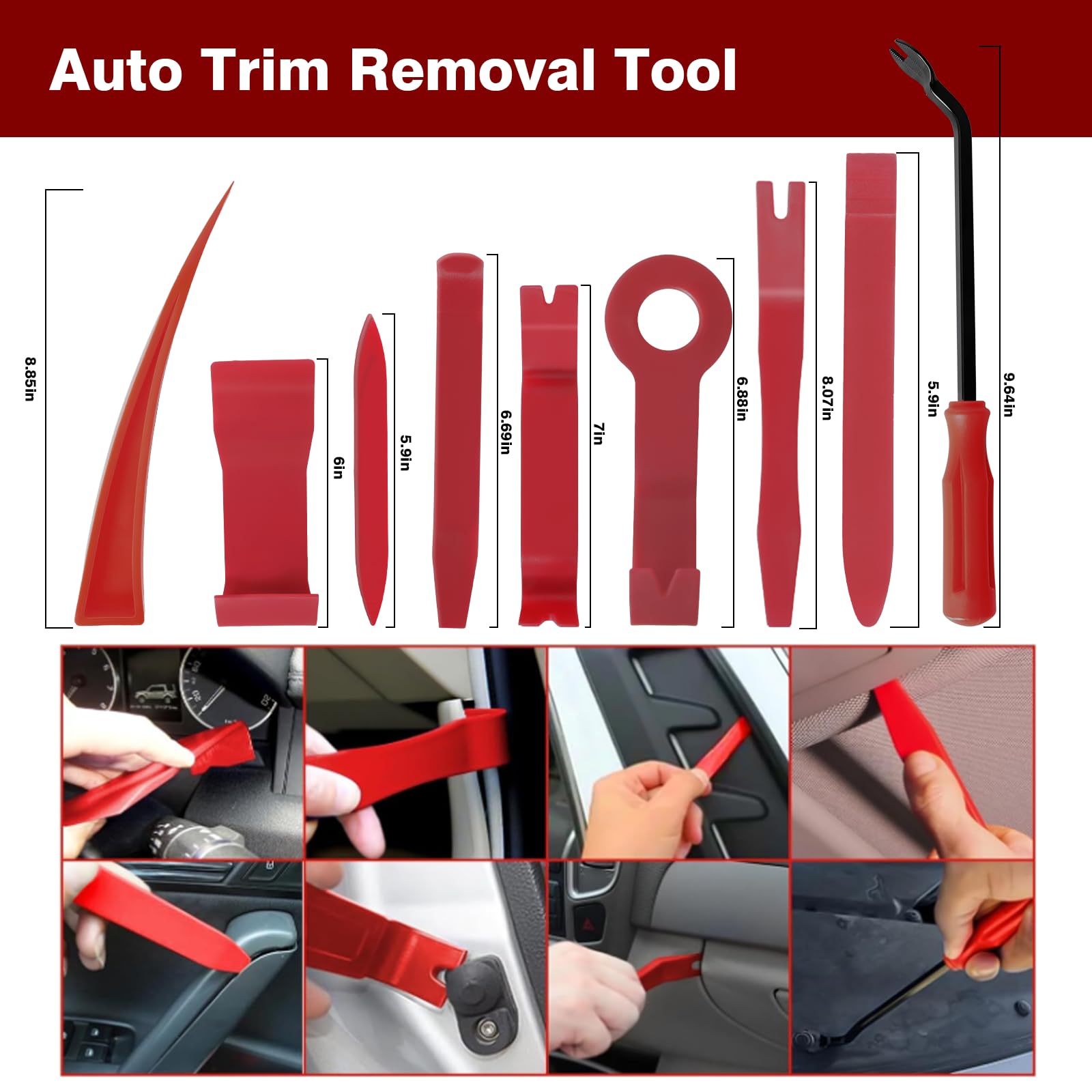 SHENKENUO 23-Piece Professional Car Repair Tool Kit - Complete Automotive Maintenance Set for Mechanics & DIY Enthusiasts | Perfect for Engine Repair, Tire Changes & Vehicle Maintenance