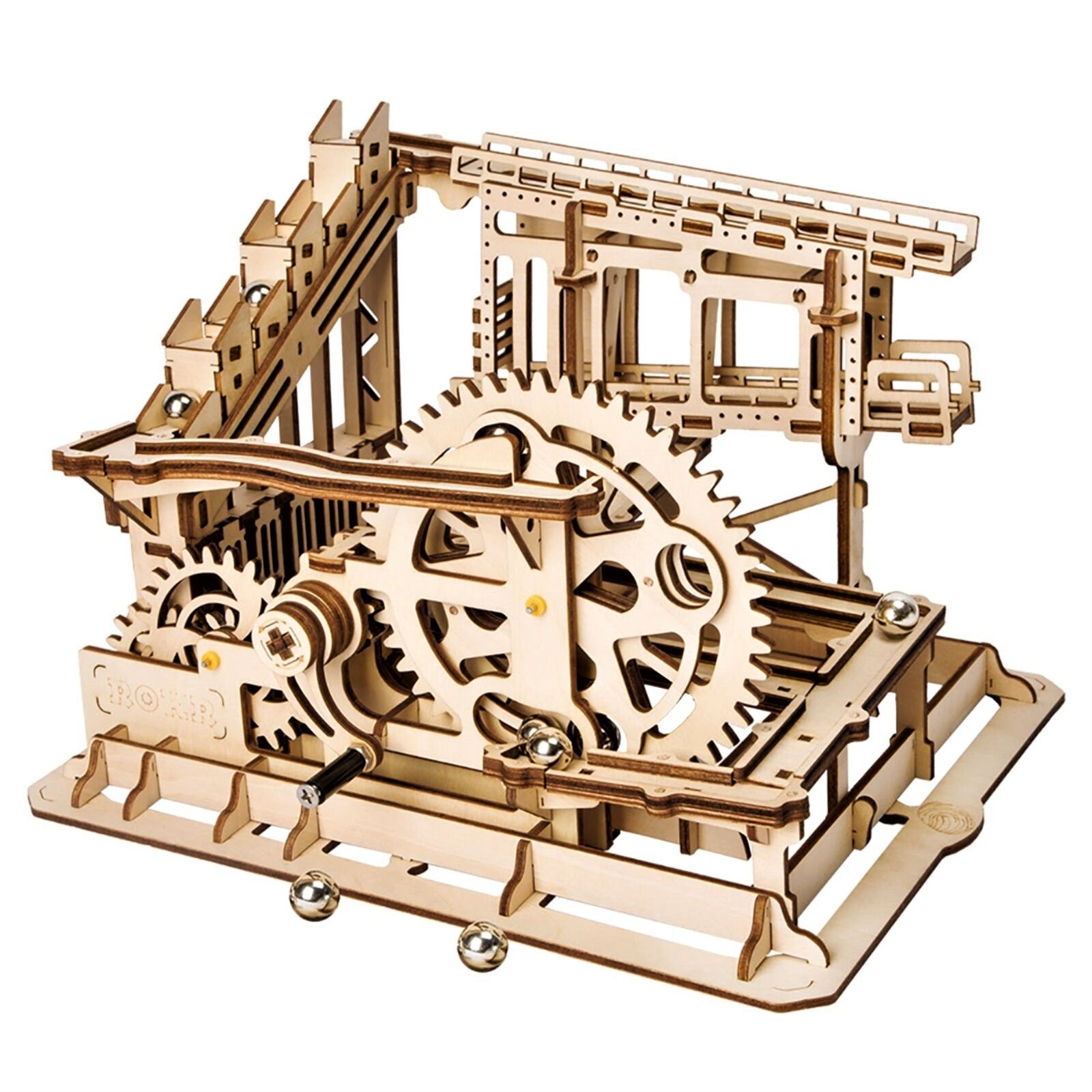 Robotime 3D Marble Run Marble Squad Wooden Construction Kit - STEM Educational Toy for Kids, Creative Building Blocks for Birthday Gifts & Classroom Activities