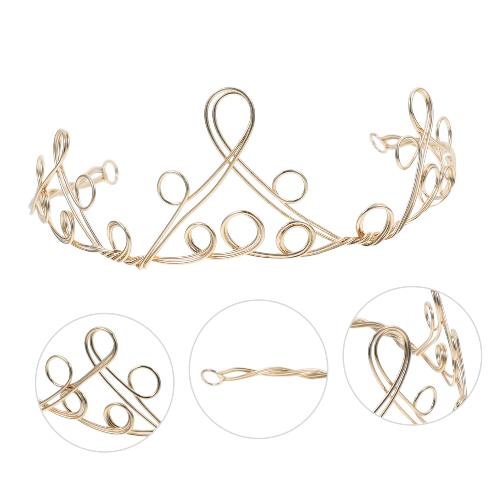 Beaupretty 2-Piece Rhinestone Wedding Tiara Set - Bride Crystal Headband & Comb for Bridal Hair Accessories, Pageant Crowns, Princess Hair Care - Perfect for Weddings, Prom, Bridal Showers & Special Occasions