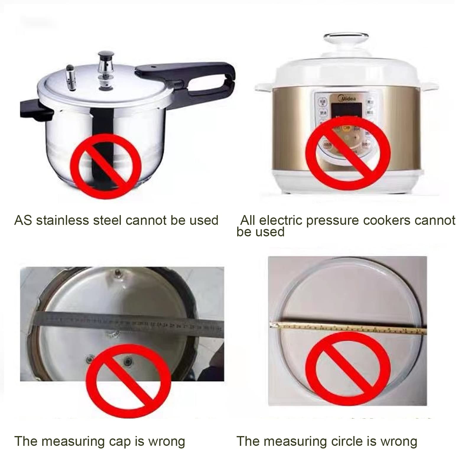 Premium Silicone Pressure Cooker Sealing Ring - 20cm Replacement Gasket for Aluminum Alloy Cookers | Durable, Heat-Resistant Seal | Perfect for Instant Pot, Cooking, Canning & Meal Prep