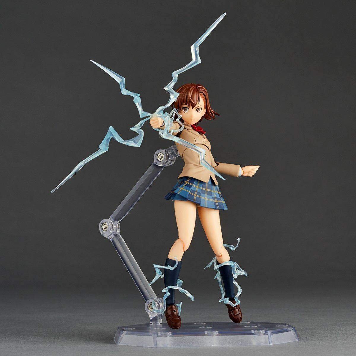 Amazing Yamaguchi Revoltech Action Figure - Mikoto Misaka Winter Uniform Ver. (NR043) | Highly Articulated Collectible for Anime Fans | Perfect for Display, Photography & Cosplay Inspiration