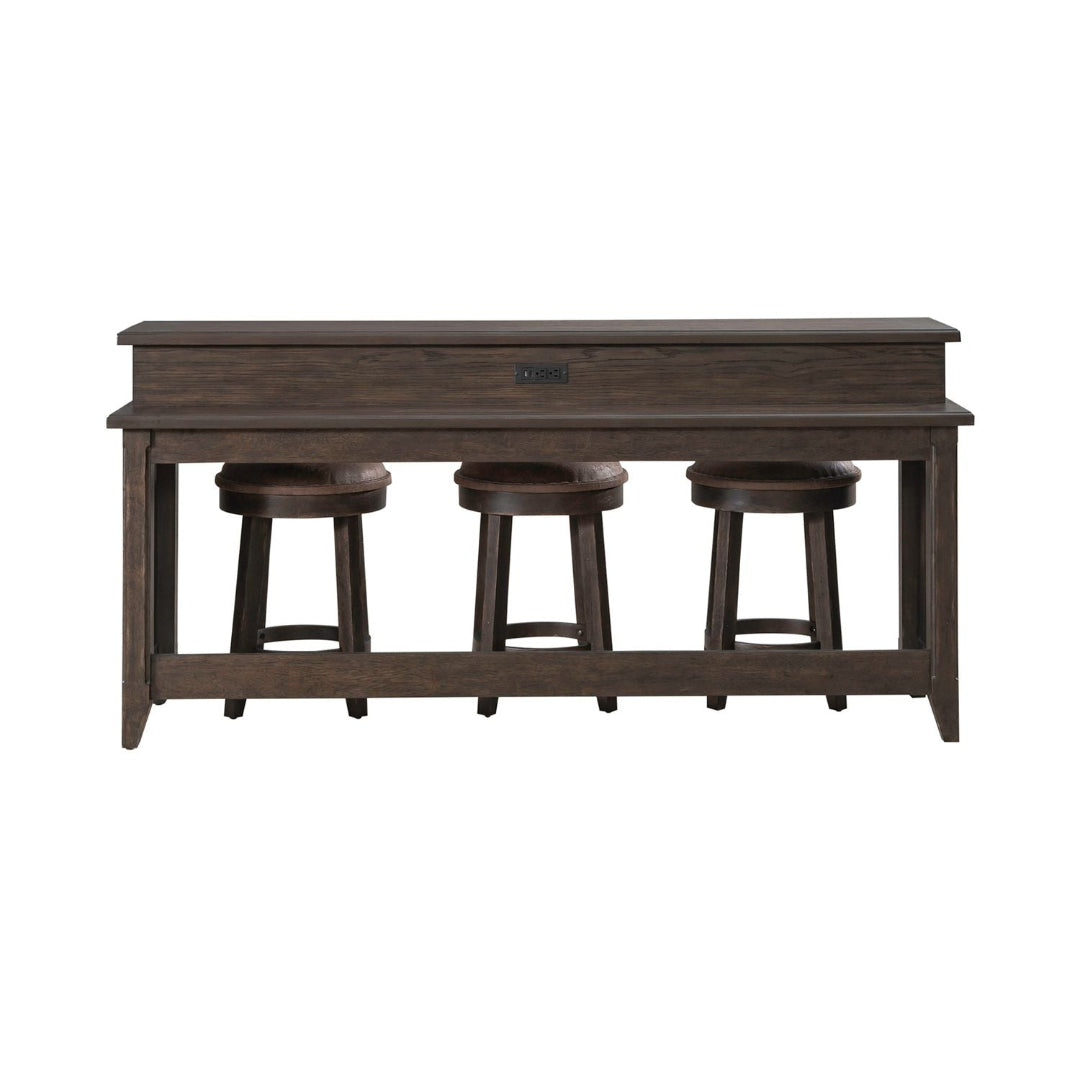 Paradise Valley 3-Piece Console Table Set with Matching Stools - Modern Entryway Furniture for Hallway, Living Room & Foyer Decor