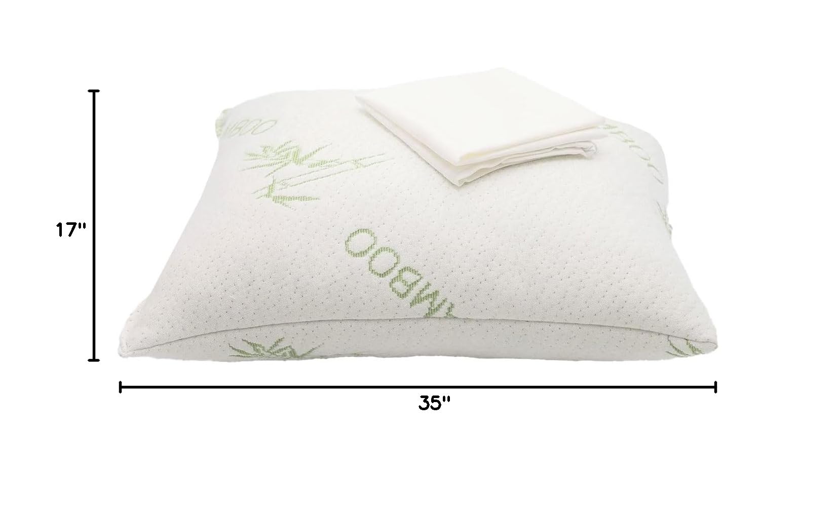 Organic Shredded Latex Pillow with Bamboo Rayon Cover - King Size Bed Pillow for Neck Pain Relief & Head Support | Breathable Cooling Pillow for Side, Back & Stomach Sleepers | Perfect for Hot Sleepers & Allergy Sufferers
