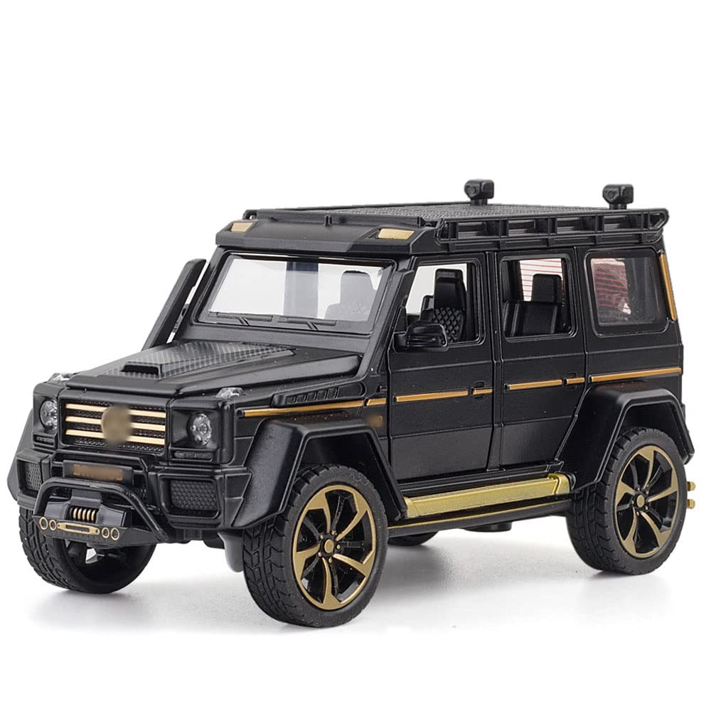 1/32 Scale Alloy Die Cast Car Model SUV with Sound & Light Effects, Pull Back Function, Retractable Pedals - Collectible Toy for Adults & Kids, Perfect for Christmas Gifts & Birthday Presents | Great for Car Hobby Collections, Home Decor, and Playtime Scenes