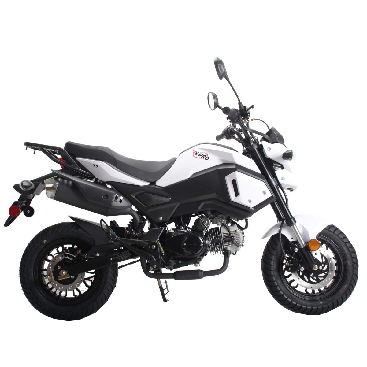 X-PRO 125cc Vader Gas Dirt Bike - Street Legal for Adults (White) - Off-Road & Urban Riding