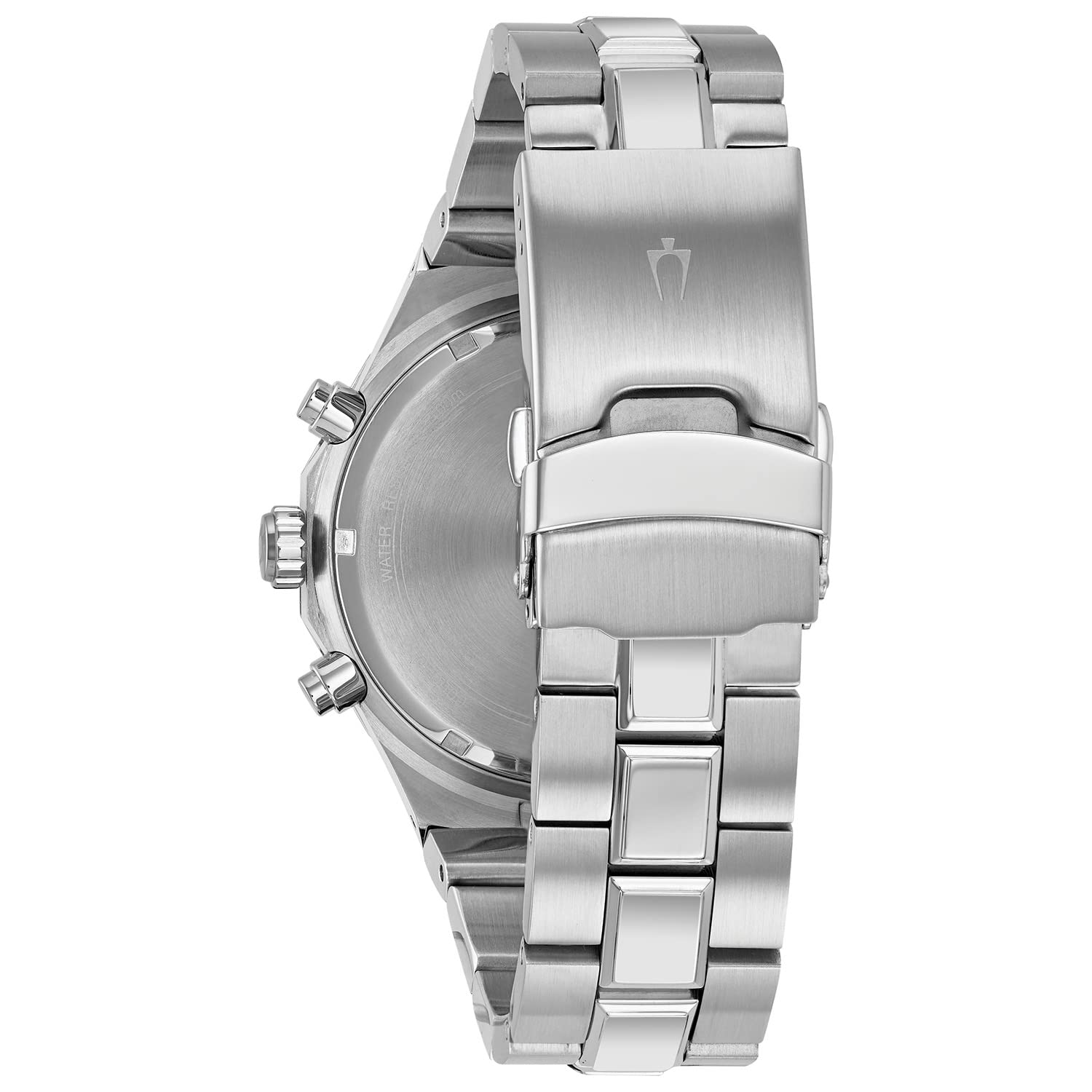 Bulova Men's Classic Diamond 6-Hand Chronograph Quartz Watch with Calendar Date, Luminous Markers, 100M Water Resistant, 44mm Case - Perfect for Business, Formal Events & Luxury Gift Giving (Model 96D138)