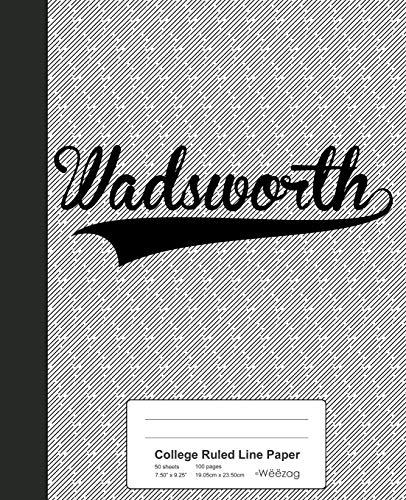 College Ruled Notebook - WADSWORTH Spiral Bound, 100 Sheets, Wide Ruled Paper for School & Office - Perfect for Note Taking, Journaling & Homework Organization