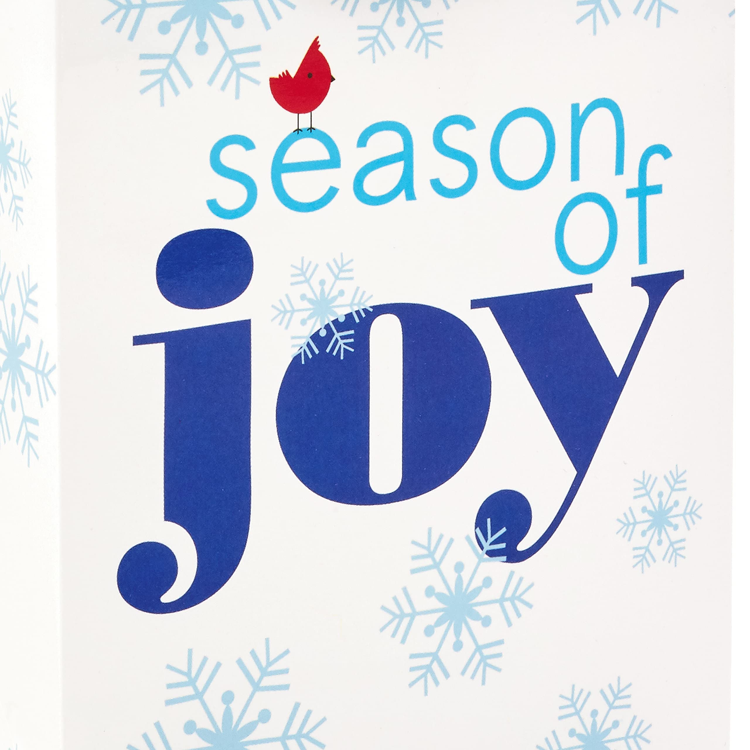 Hallmark 6 Inch Small Holiday Gift Bags - Pack of 5 Blue Winter Scenes, Stripes & Snow Designs - Perfect for Christmas Presents, Party Favors & Stocking Stuffers