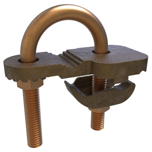 Ilsco U Bolt Ground Clamps - Heavy Duty Copper Electrical Connectors for Secure Grounding | Ideal for Electrical Wiring, Solar Panels & Industrial Applications