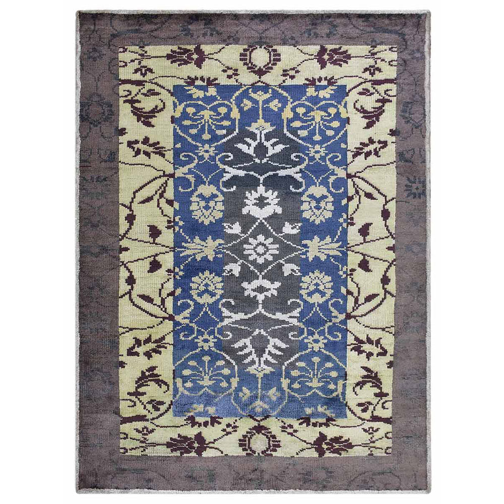 Hand Knotted Hypnotic Rug - Premium Bohemian Style Area Rug for Living Room, Bedroom, or Office Decor