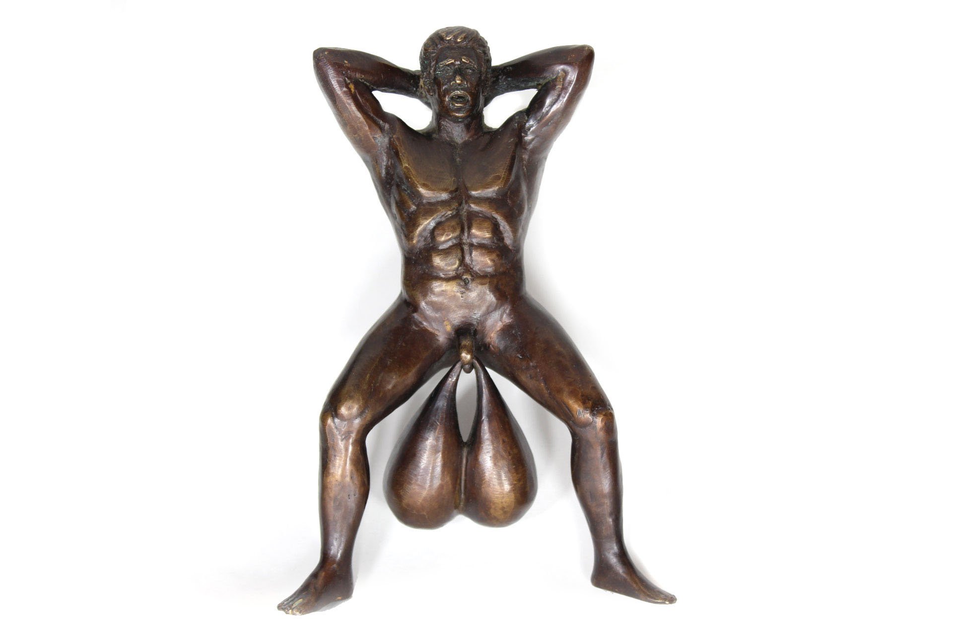 Brass Door Knocker - Funny Gag Gift for White Elephant Parties, Men's Birthday & Housewarming - Perfect for Home Decor & Prank Gifts | Use for Front Door Entryway, Office Pranks & Gift Exchanges