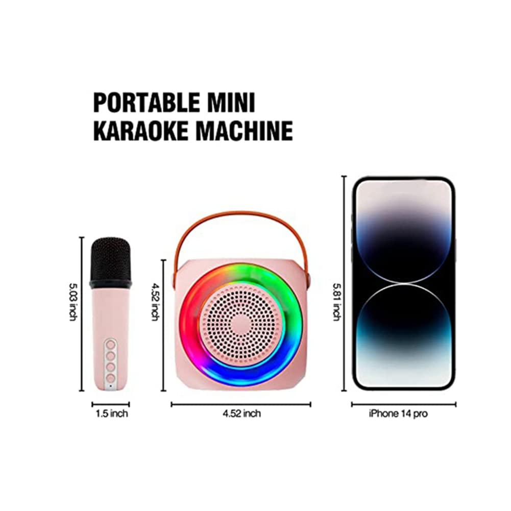 Greethga Portable Bluetooth Karaoke Speaker with 2 Wireless Microphones - High-Quality Sound for Home Parties, Outdoor Gatherings & Birthday Gifts | Perfect for Singing, Dancing & Entertainment
