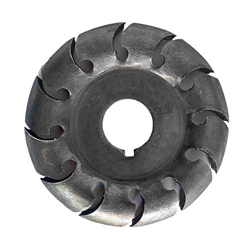 High Hardness 65mm Wood Carving Disc - 12 Teeth 16mm Bore Angle Grinder Attachment for Woodworking & DIY Projects | Perfect for Shaping, Trimming & Carving Wood (Black)