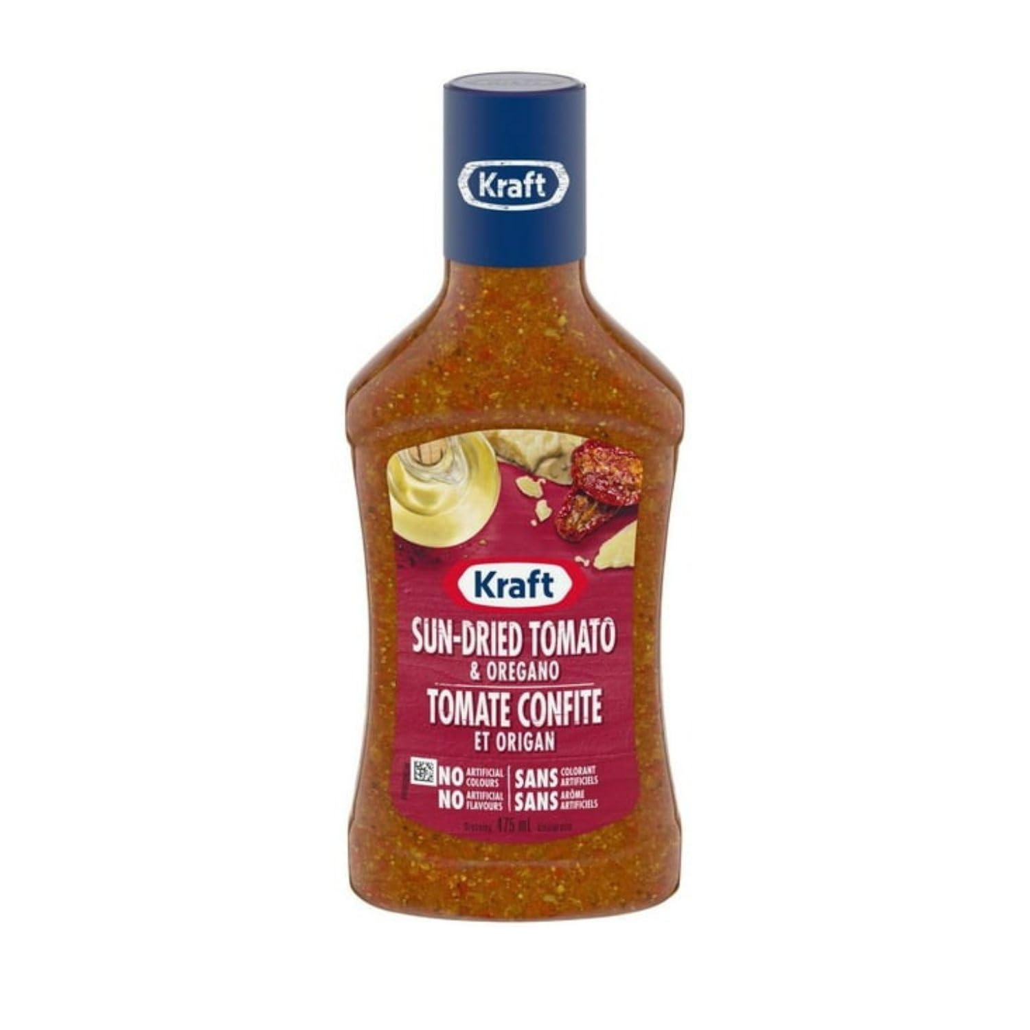 Premium Sun Dried Tomato & Oregano Salad Dressing - 16.1 fl oz (475ml) Bottle | Imported from Canada | Perfect for Salads, Pasta & Mediterranean Dishes