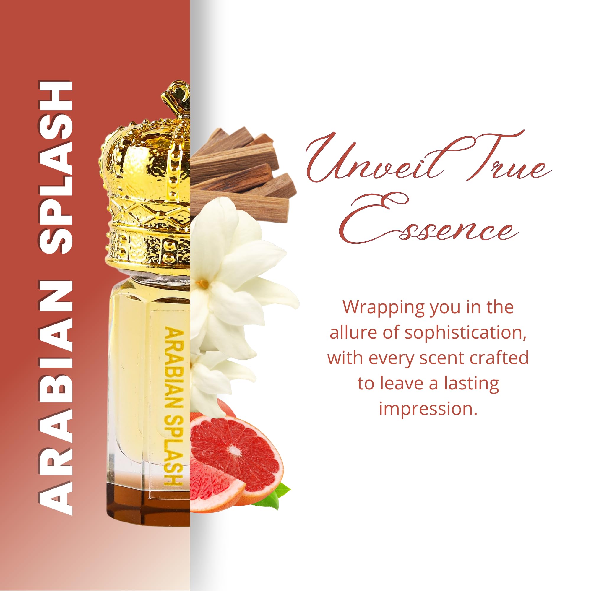 Premium Arabian Perfume Oil for Men & Women - Alcohol-Free Fruity Floral Musky Fragrance | 0.10 Fl Oz Roll-On | Long-Lasting Scent for Daily Wear, Date Nights & Special Occasions