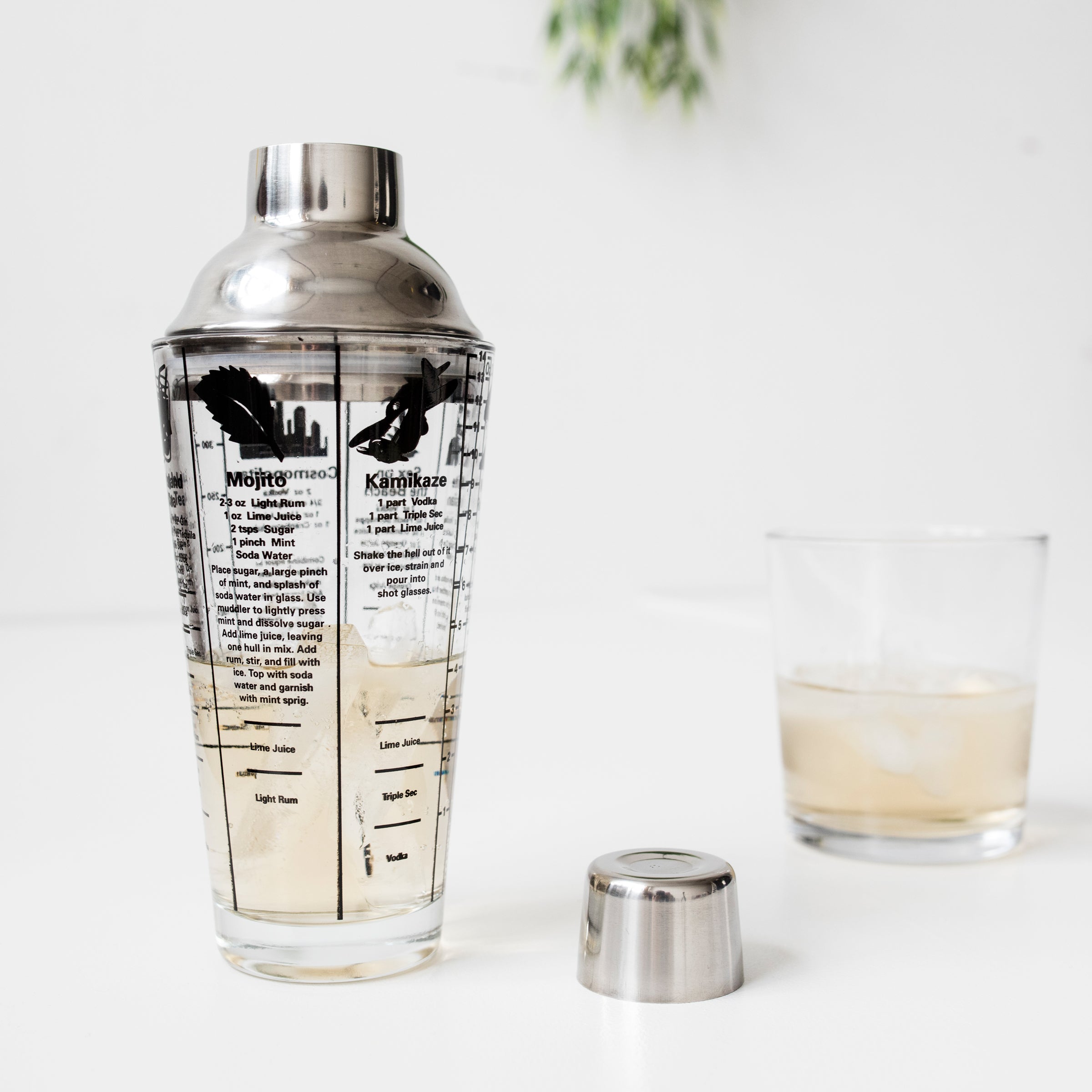 Premium Stainless Steel Mix Master Cocktail Shaker Set - Bar Quality Drink Mixer for Martinis, Margaritas & Cocktails - Perfect for Home Bars, Parties & Professional Bartenders