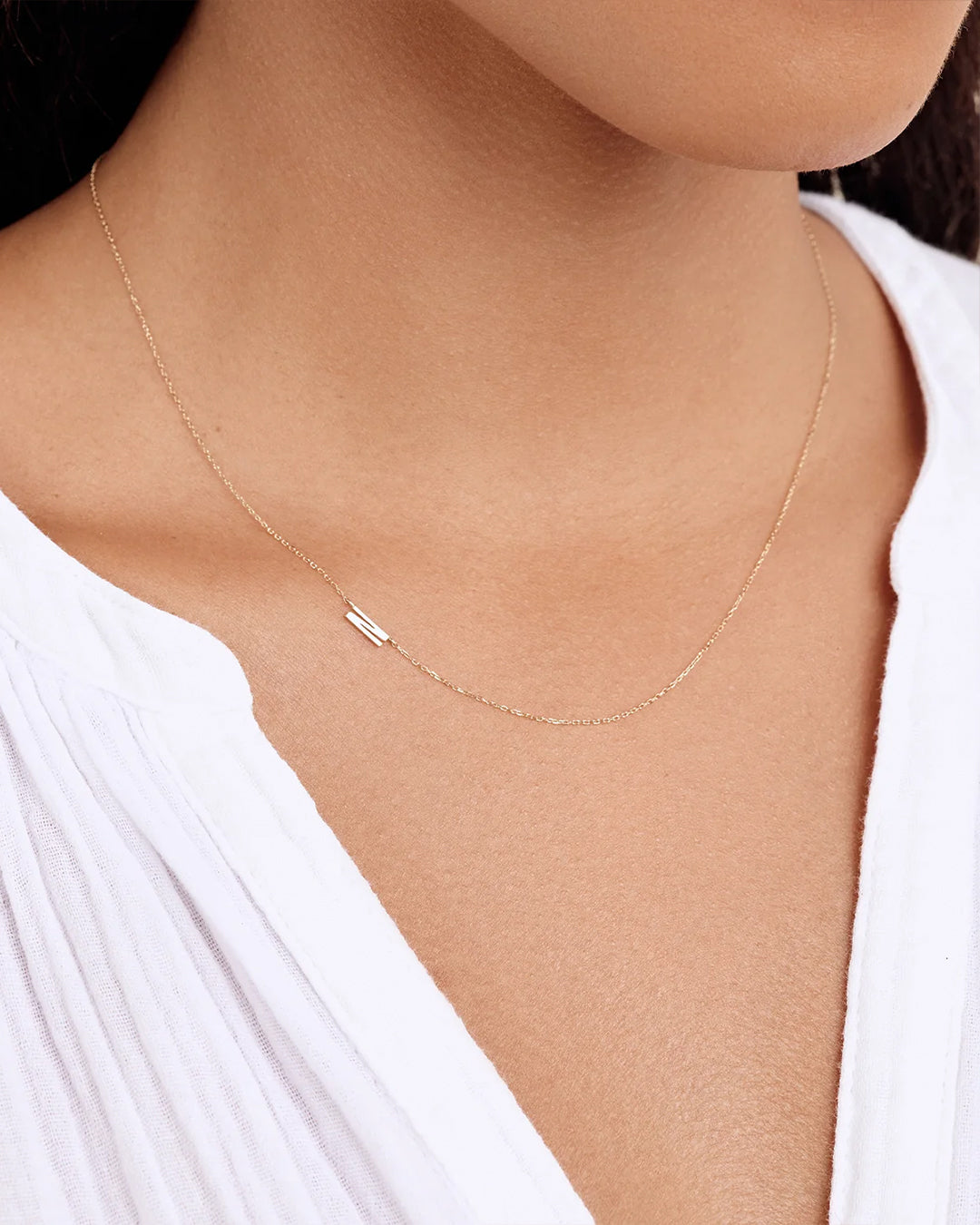 14K Gold Alphabet Necklace - Personalized Initial Pendant Jewelry for Women - Perfect for Gifts, Birthdays & Everyday Elegance