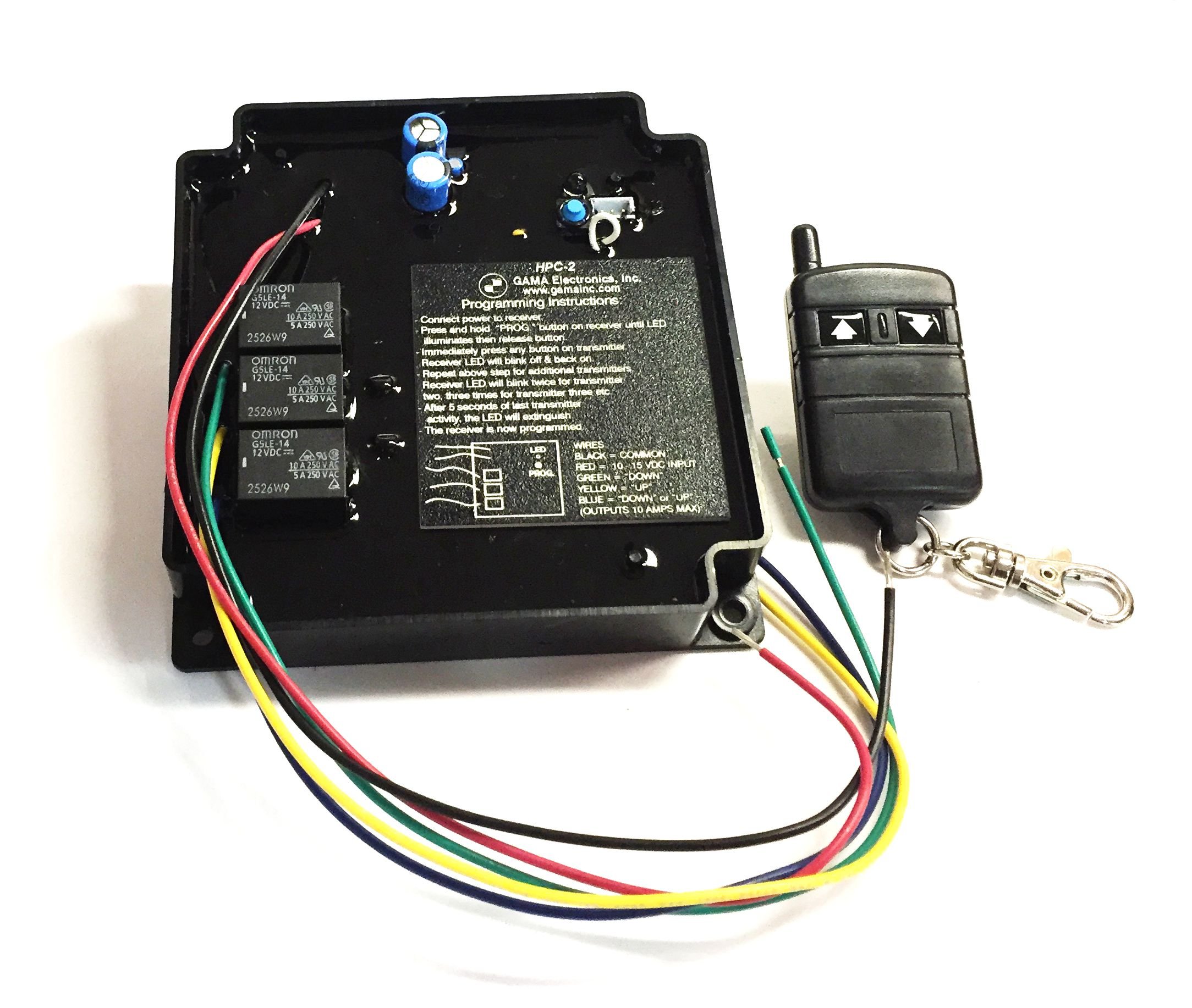 GAMA Electronics 12V DC Remote Control System for Dump Trailers & Hydraulic Pumps | Heavy Duty Wireless Controller | Made in USA | Ideal for Construction, Farming & Industrial Applications
